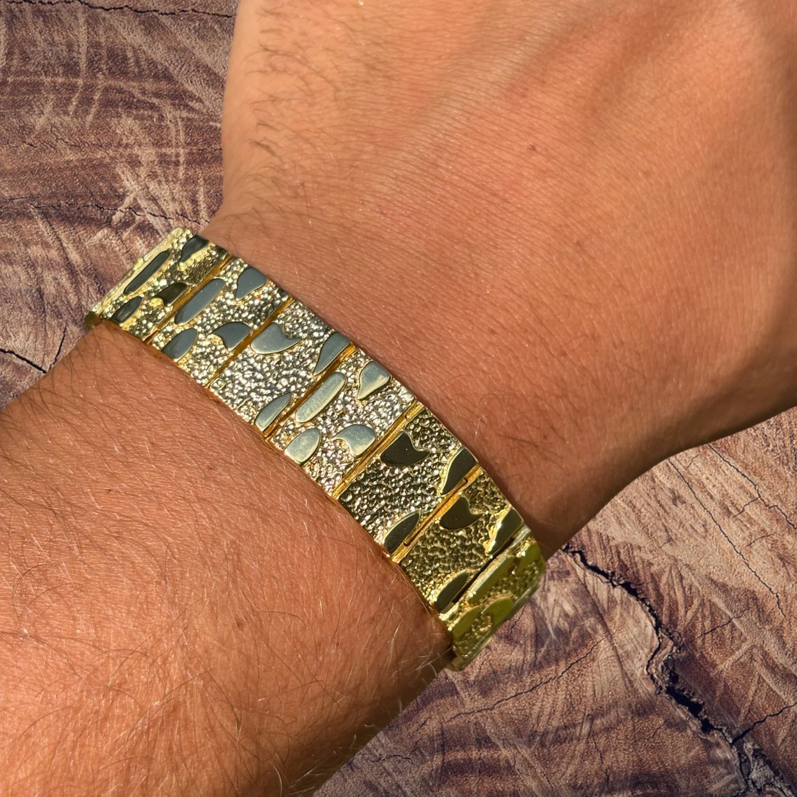 925 Sterling Silver 16mm Custom Nugget Link Bracelet - Image 17