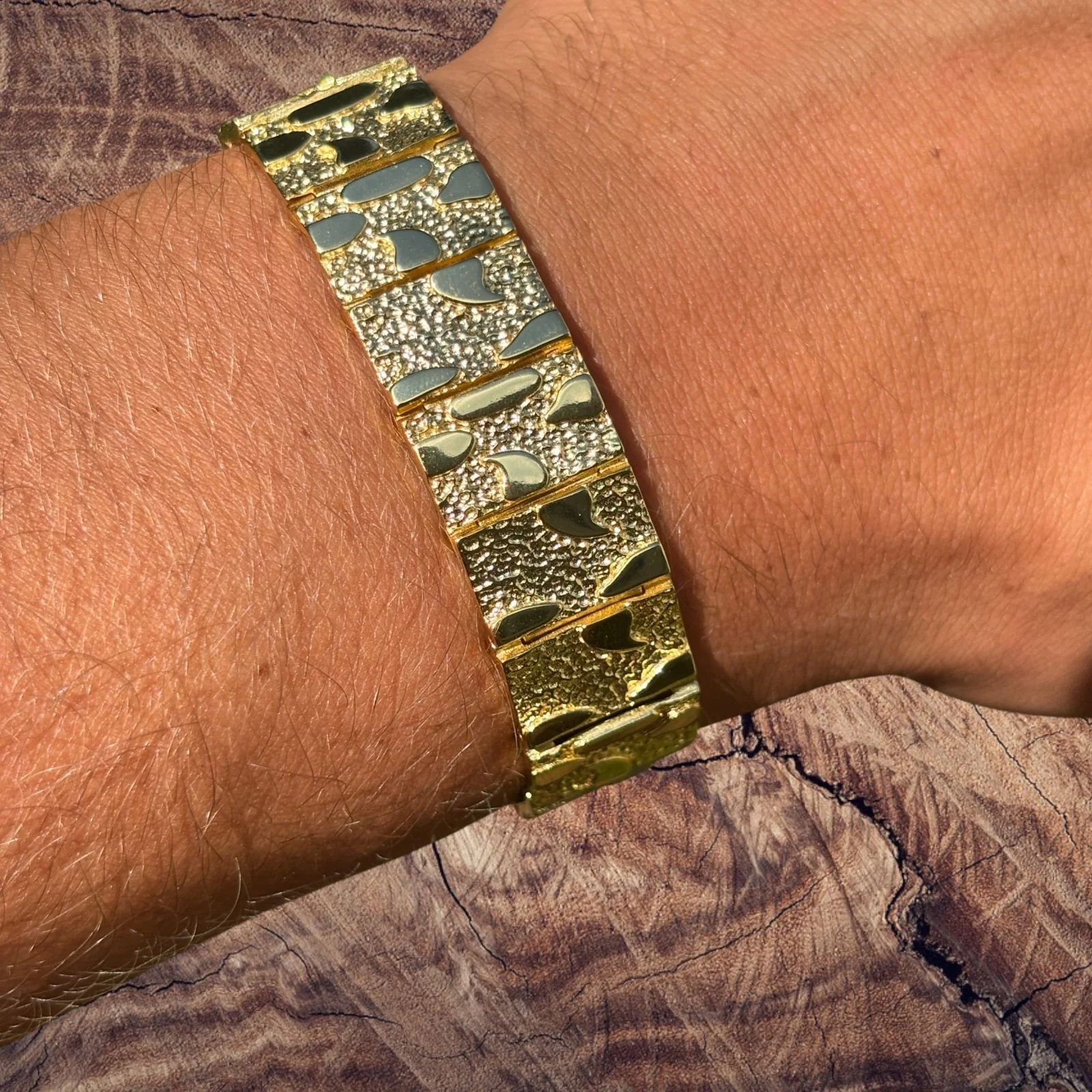 925 Sterling Silver 16mm Custom Nugget Link Bracelet - Image 18