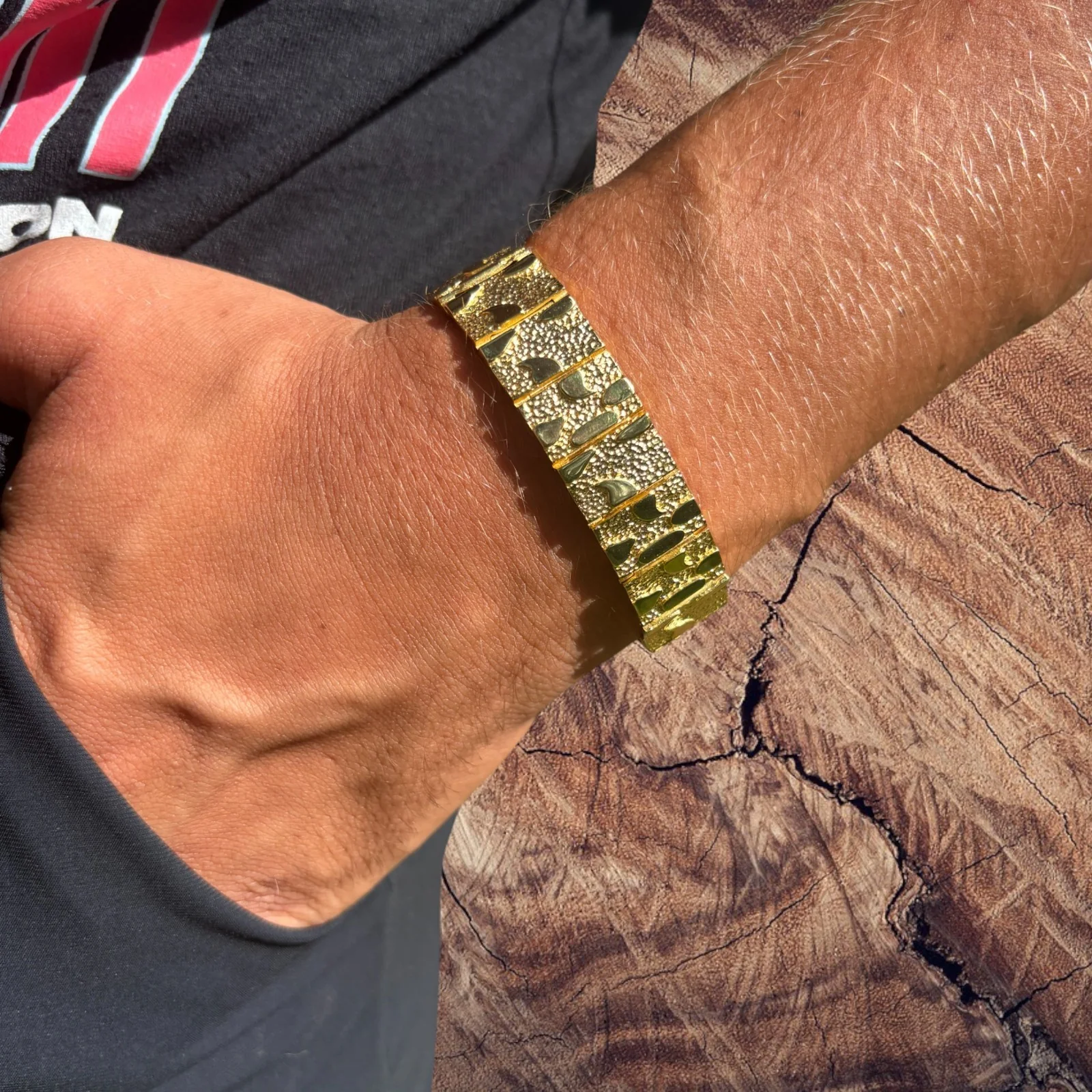 925 Sterling Silver 16mm Custom Nugget Link Bracelet - Image 21
