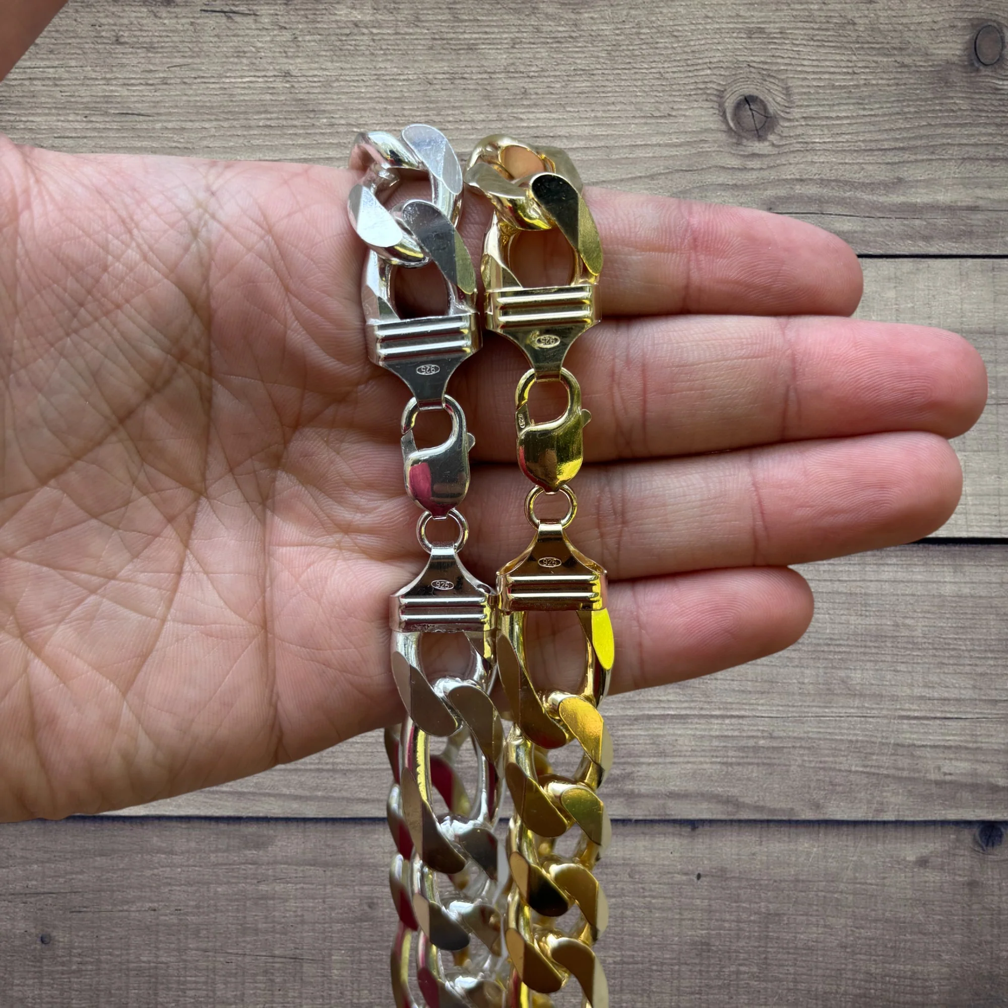925 Sterling Silver 16mm Figaro Chain Necklace - Image 4