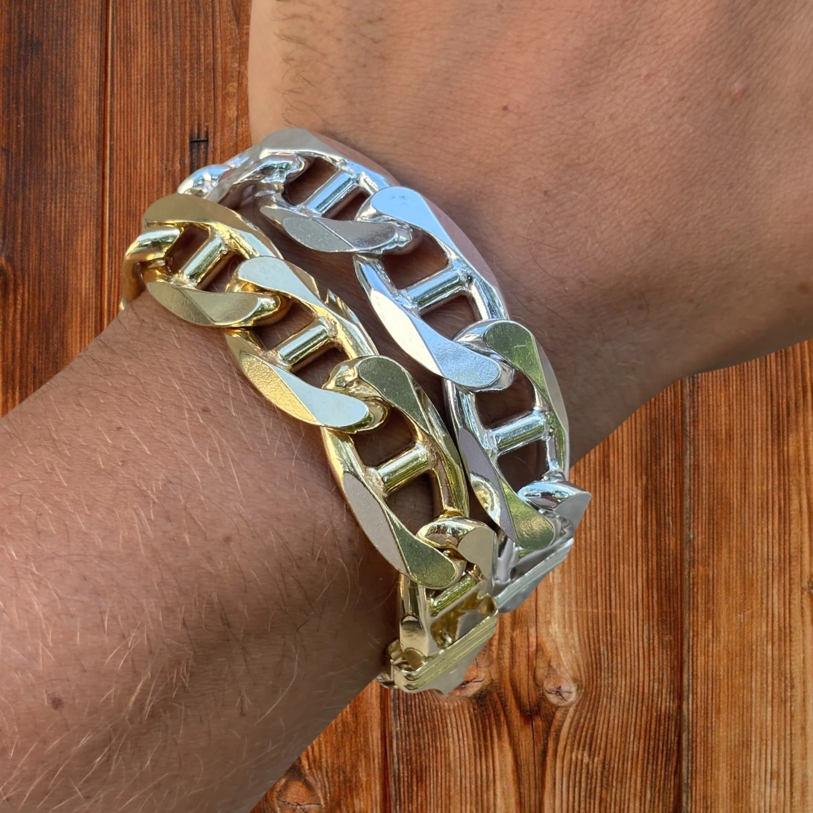 925 Sterling Silver 16mm Mariner Bracelet - Image 16