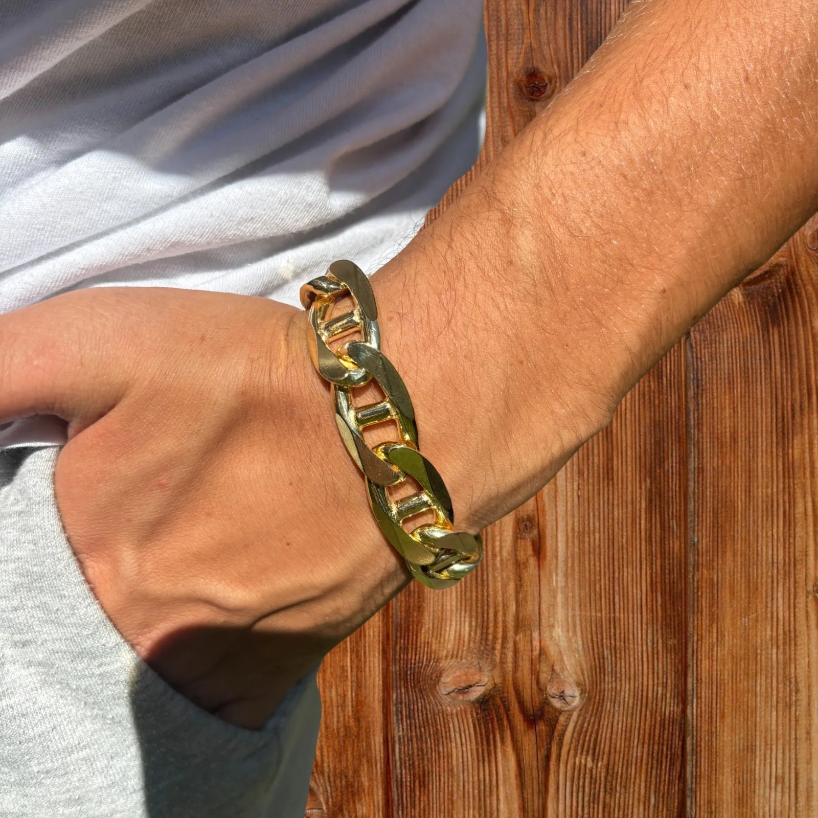 925 Sterling Silver 16mm Mariner Bracelet - Image 24