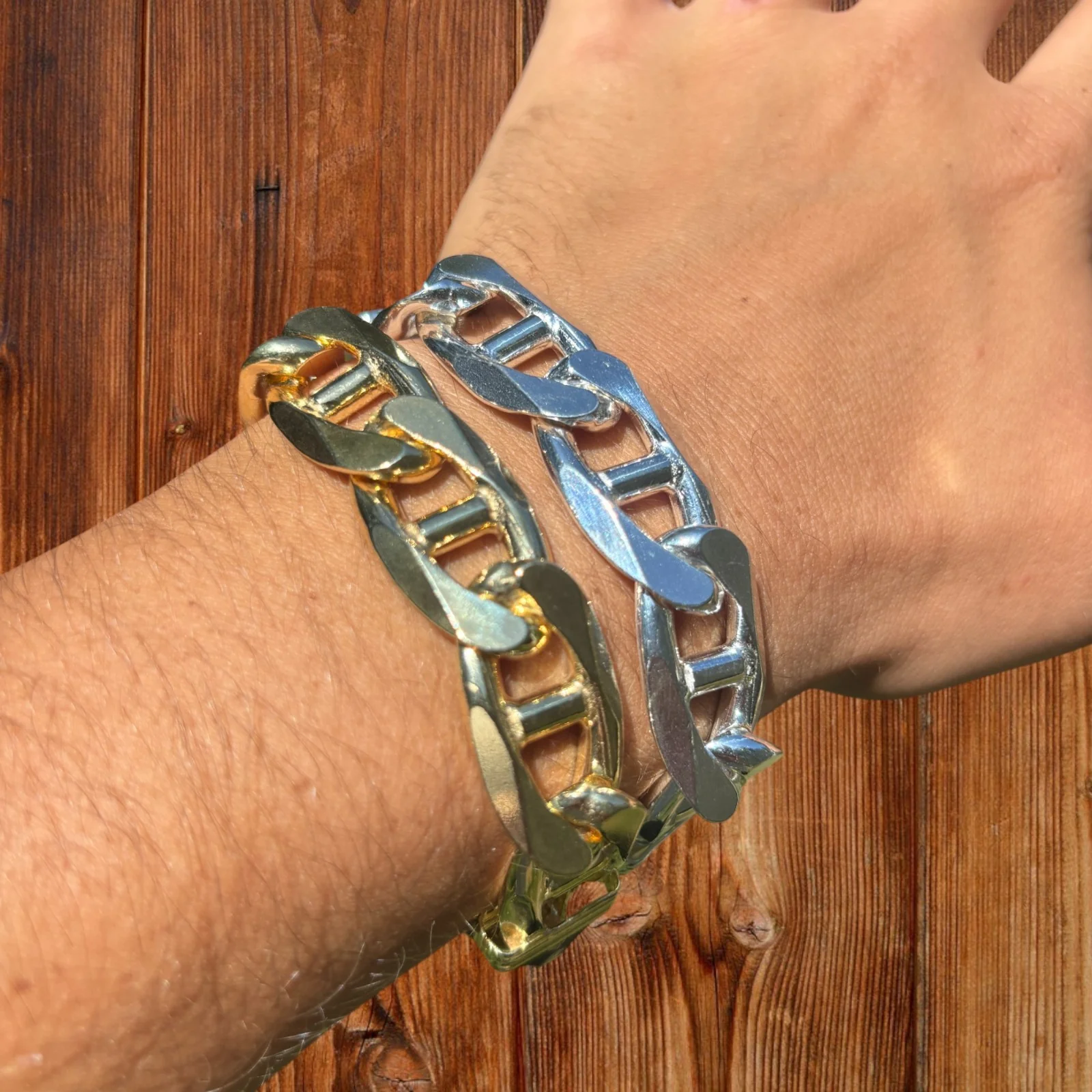 925 Sterling Silver 16mm Mariner Bracelet - Image 3