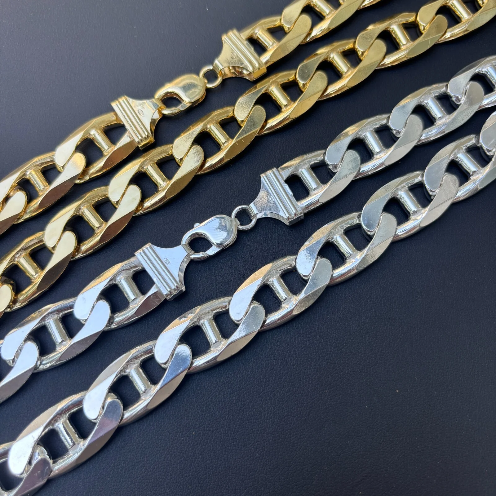 925 Sterling Silver 16mm Mariner Chain Necklace - Image 3