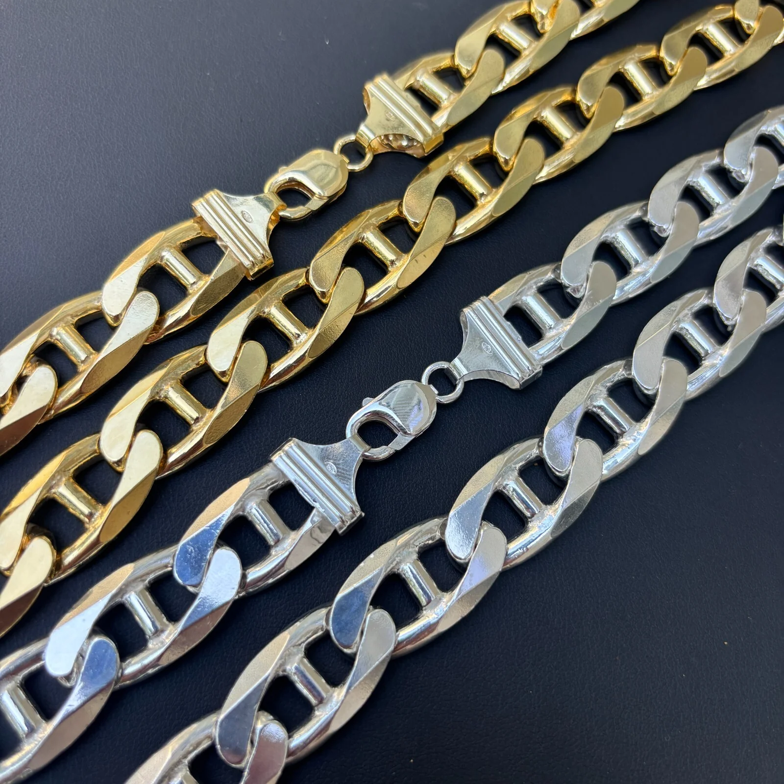 925 Sterling Silver 16mm Mariner Chain Necklace - Image 9