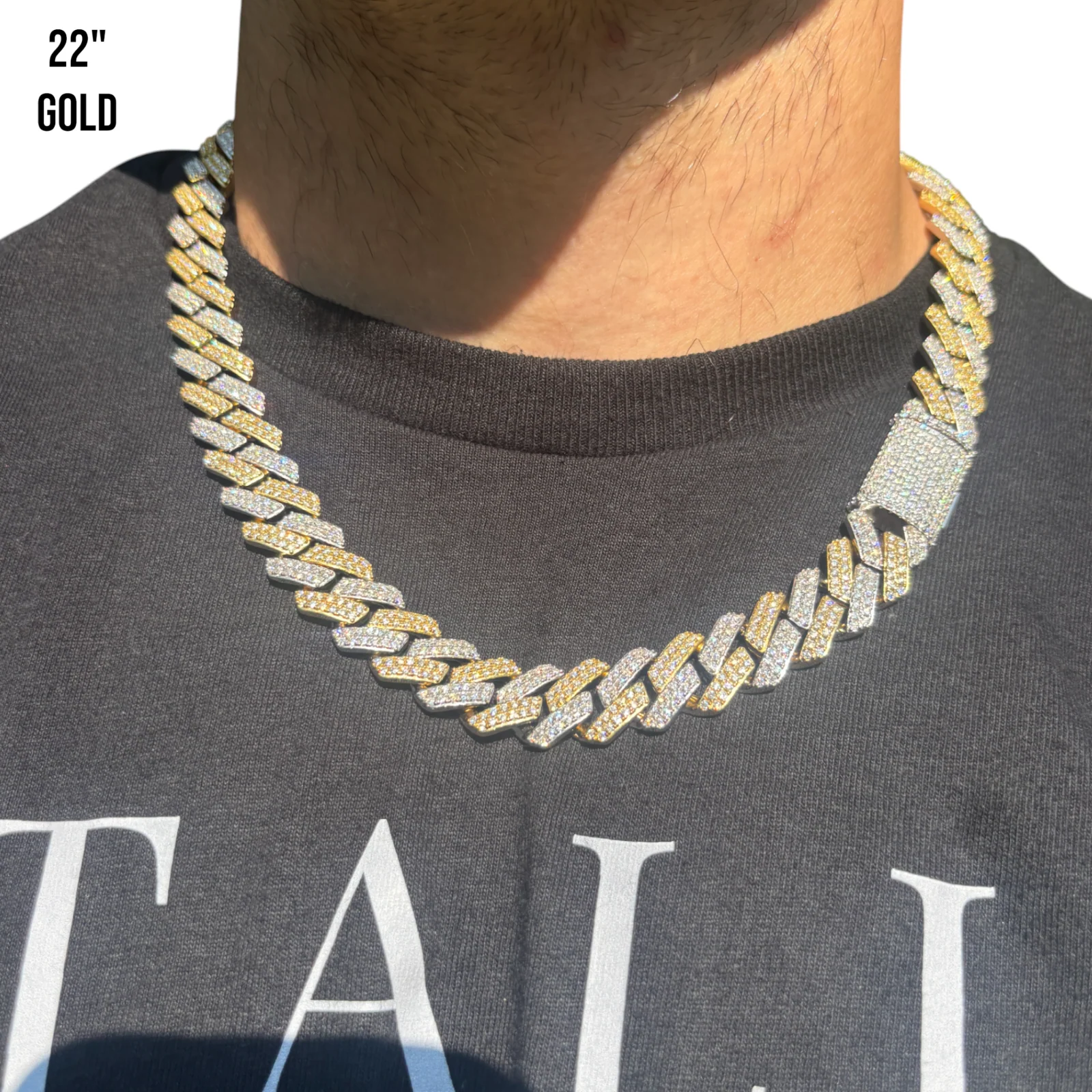 925 Sterling Silver 16mm Moissanite Miami Cuban Prong Chain Necklace - Image 20