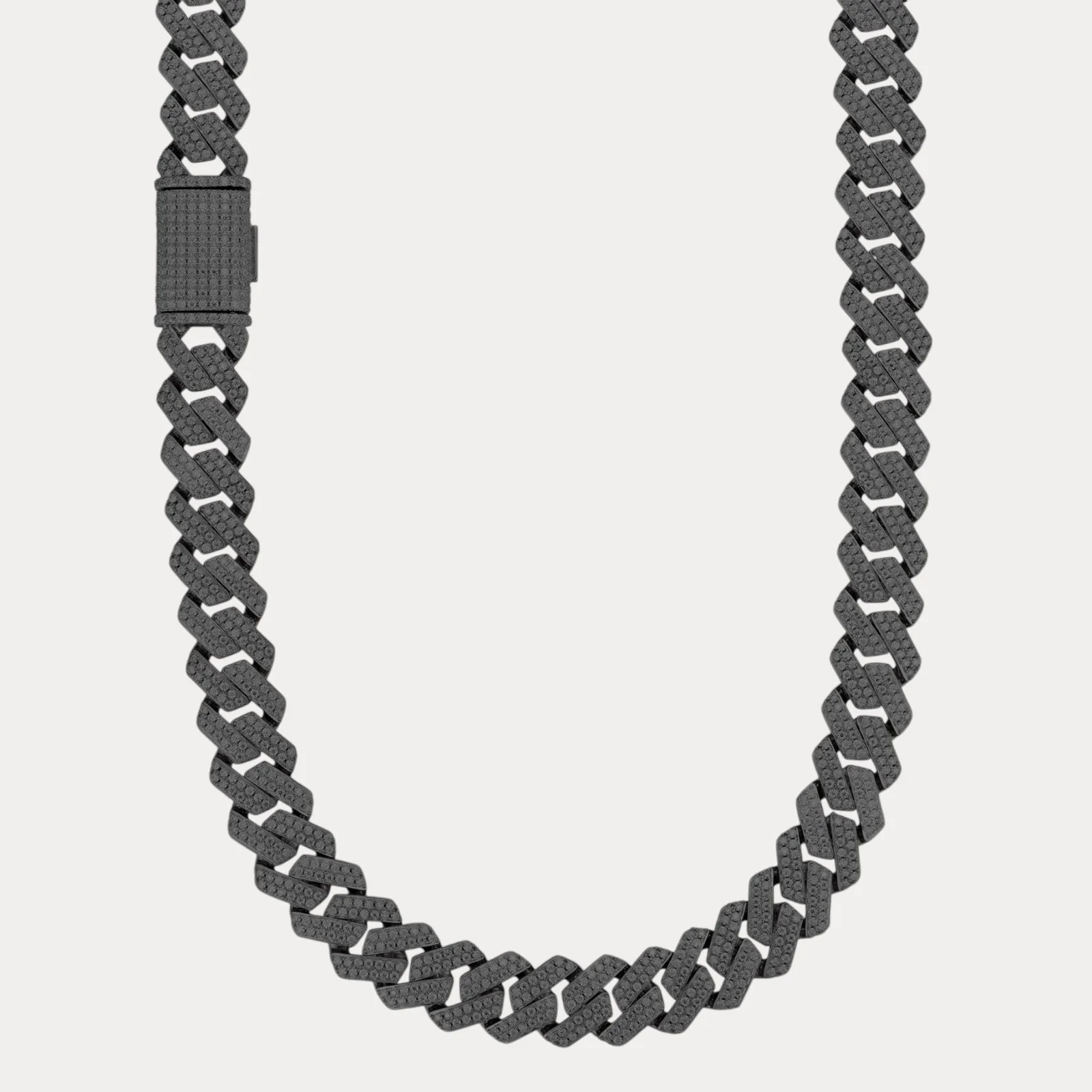 925 Sterling Silver 16mm Moissanite Miami Cuban Prong Chain Necklace - Image 4