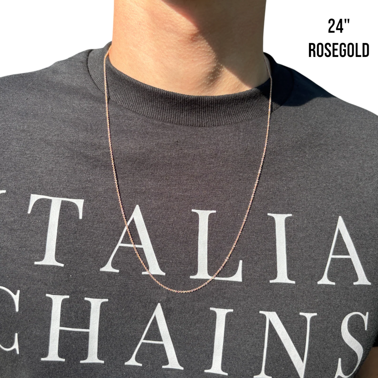 925 Sterling Silver 1mm Cable Chain Necklace - Image 17