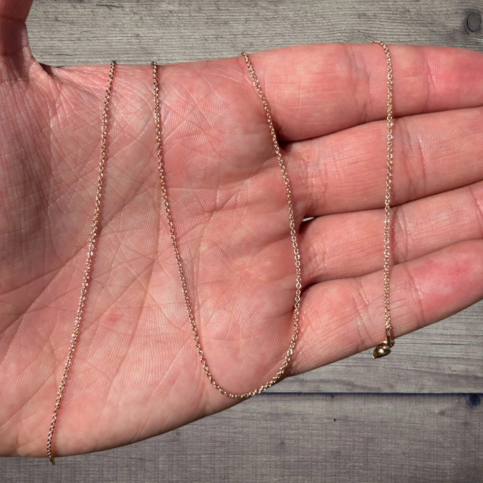 925 Sterling Silver 1mm Cable Chain Necklace - Image 8