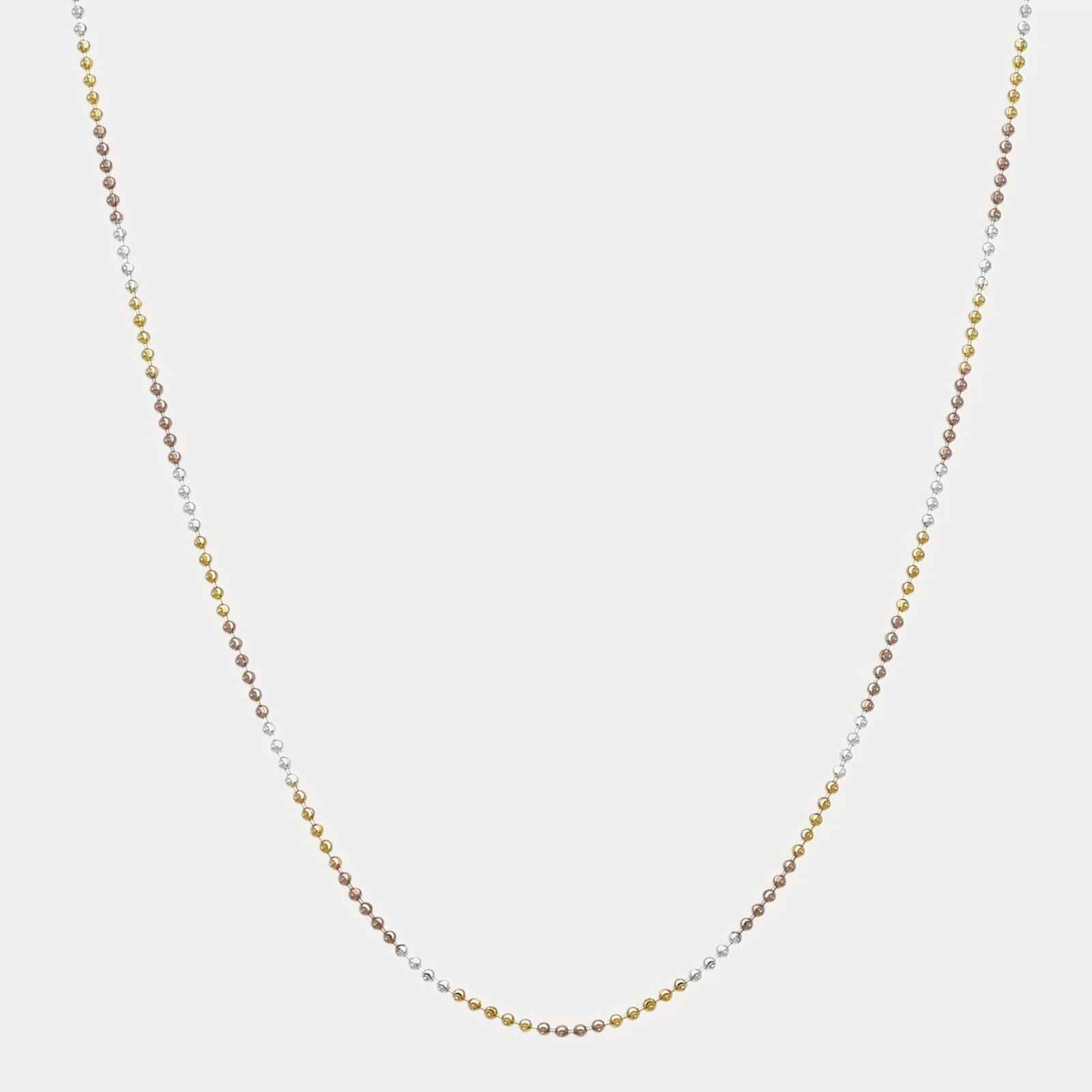 925 Sterling Silver 2.5mm Bead Chain Necklace - Image 5