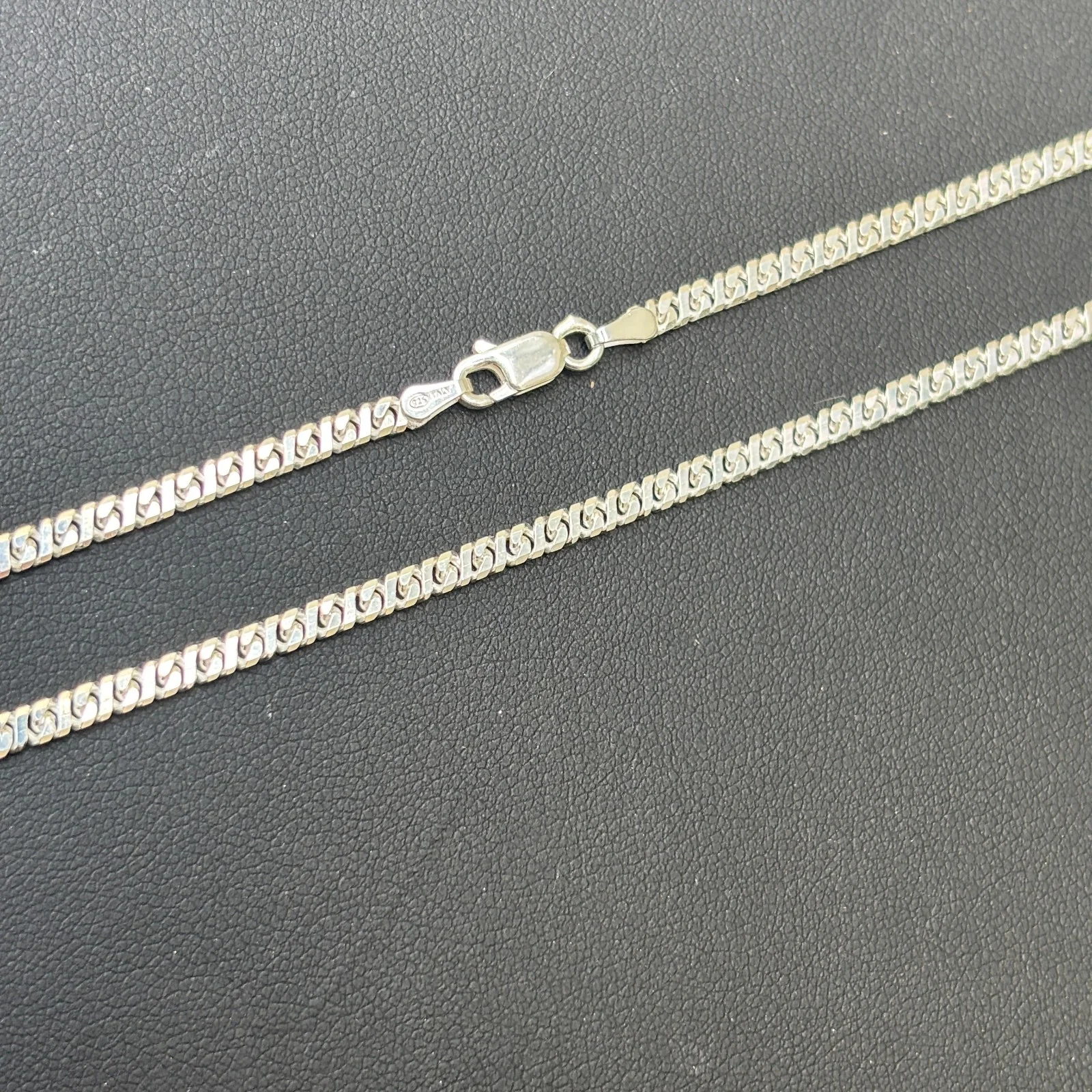 925 Sterling Silver 2.5mm Dollar Chain Necklace - Image 7