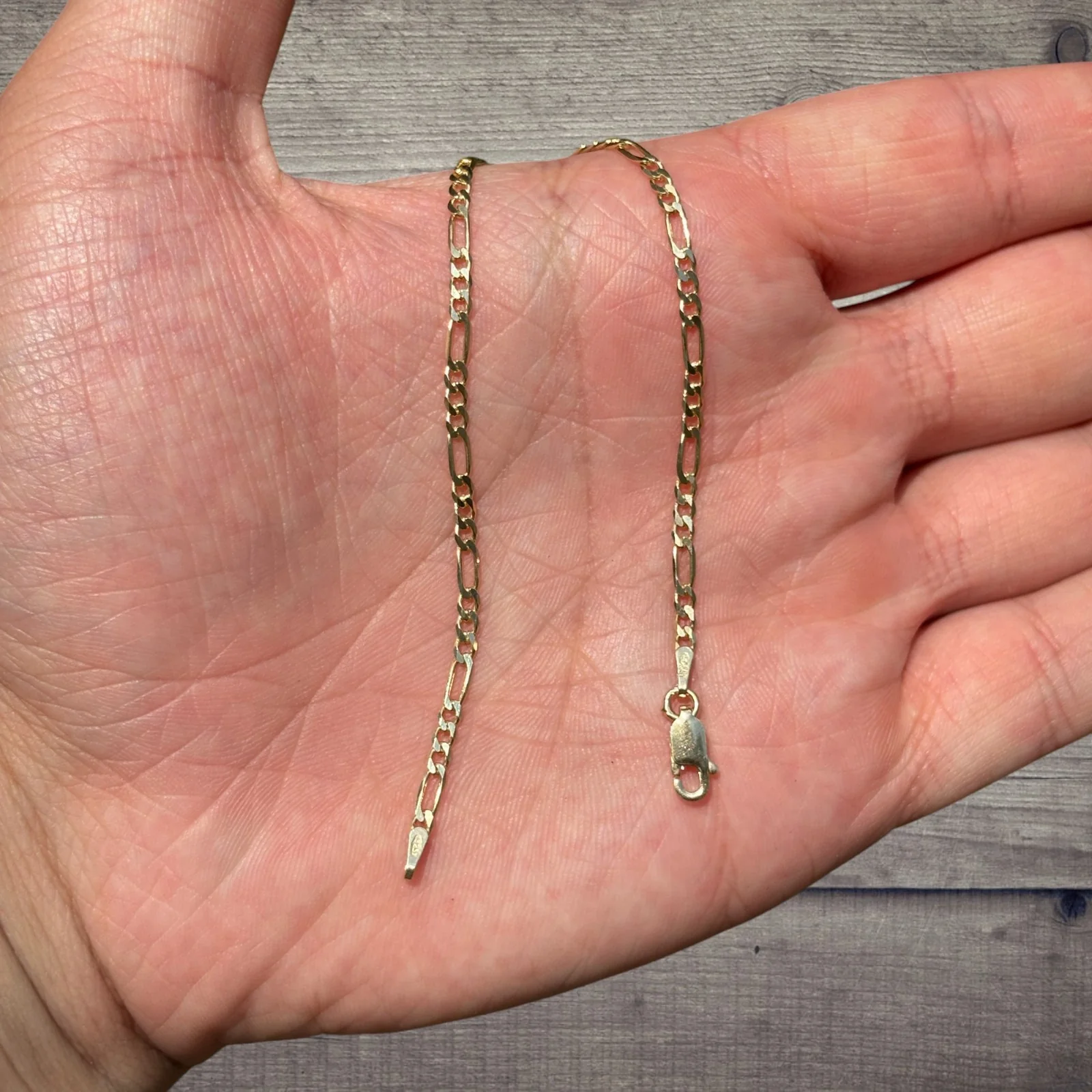 925 Sterling Silver 2.5mm Figaro Bracelet - Image 5