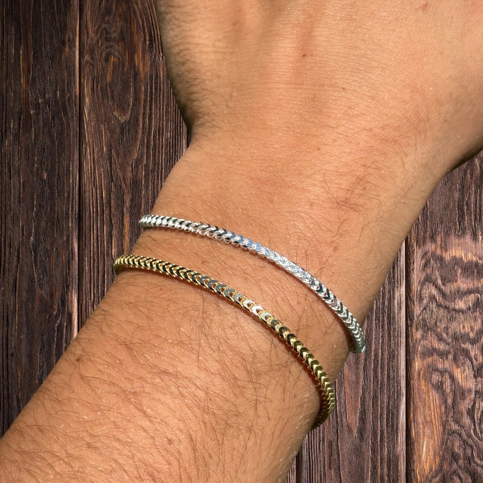 925 Sterling Silver 2.5mm Franco Bracelet - Image 15