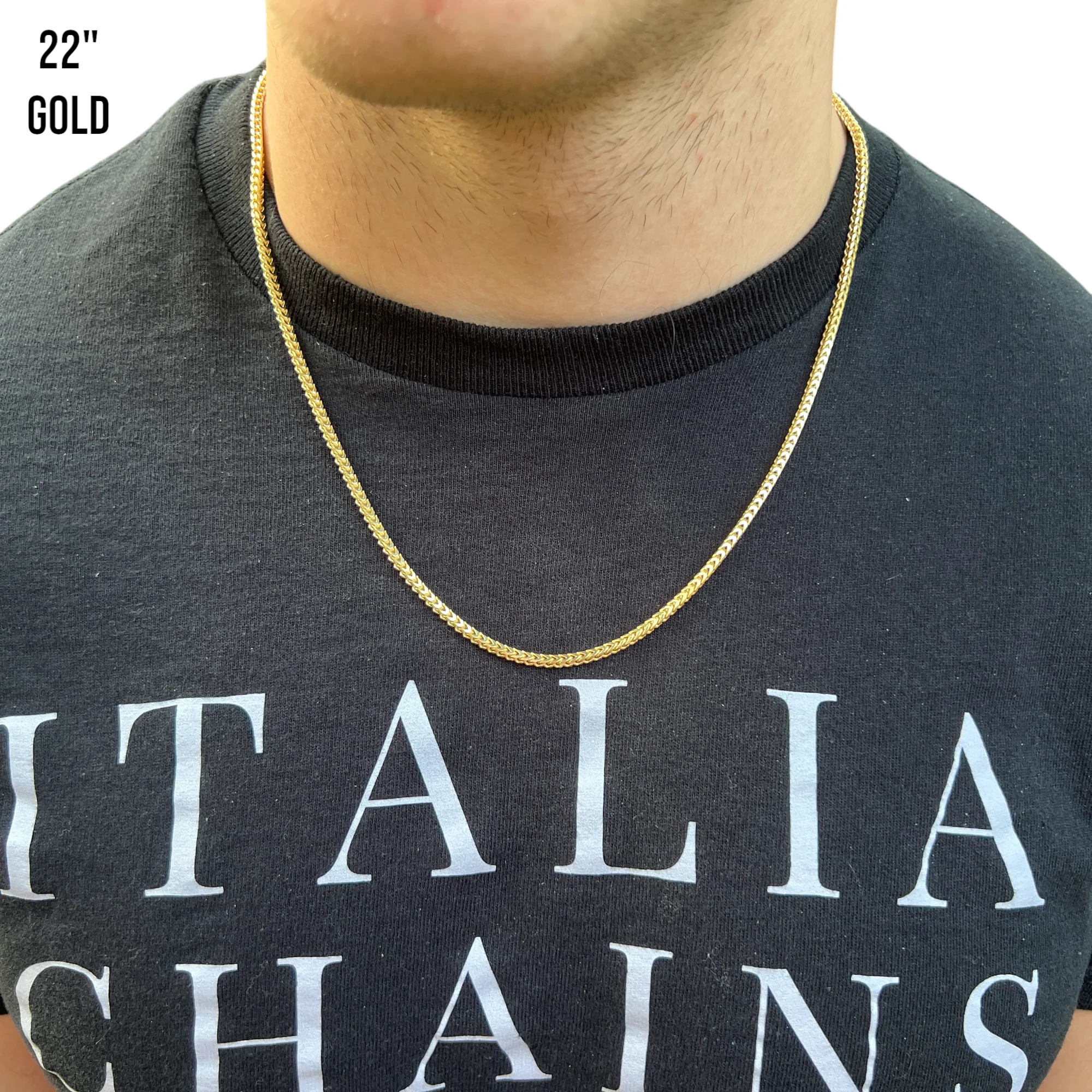 925 Sterling Silver 2.5mm Franco Chain Necklace - Image 17