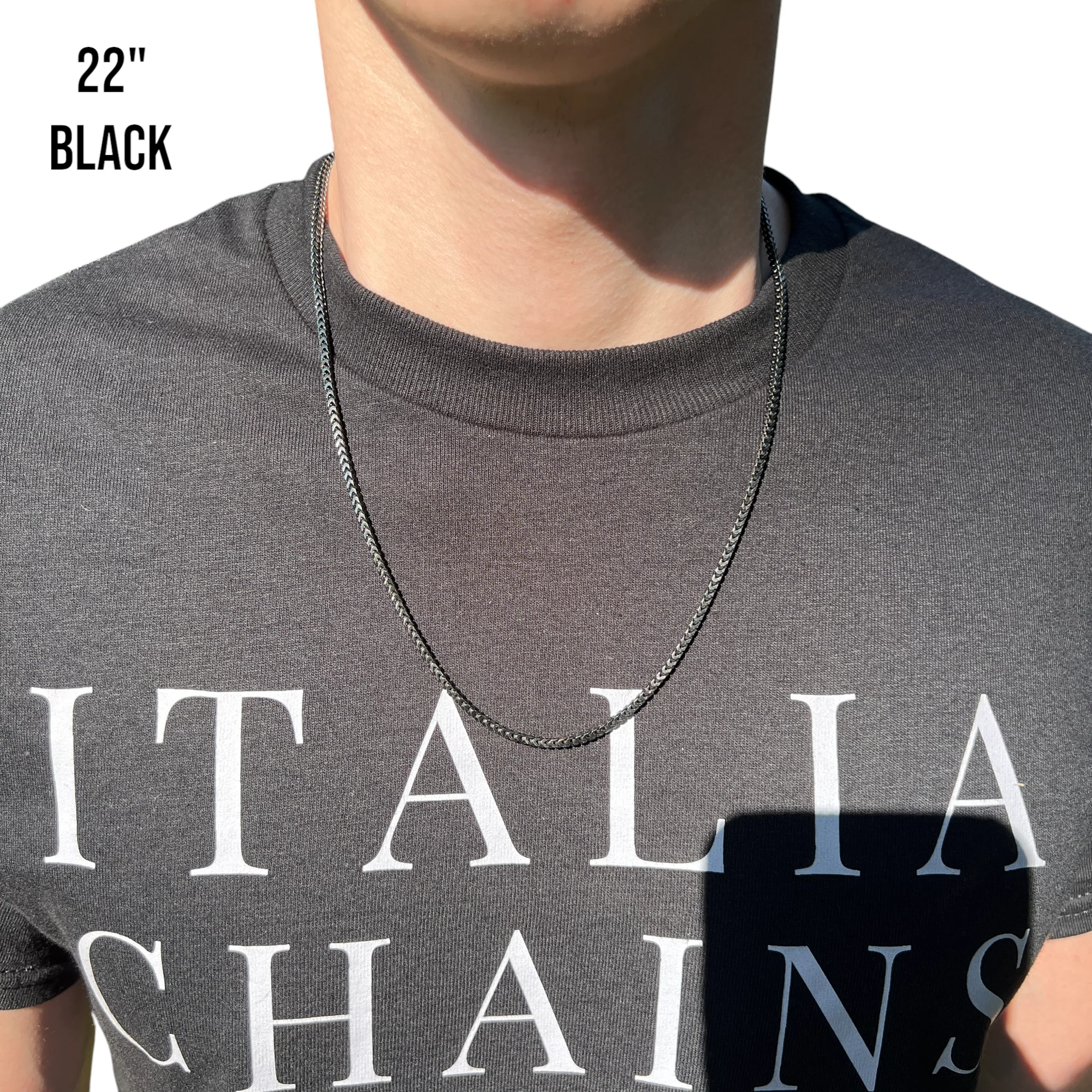 925 Sterling Silver 2.5mm Franco Chain Necklace - Image 19