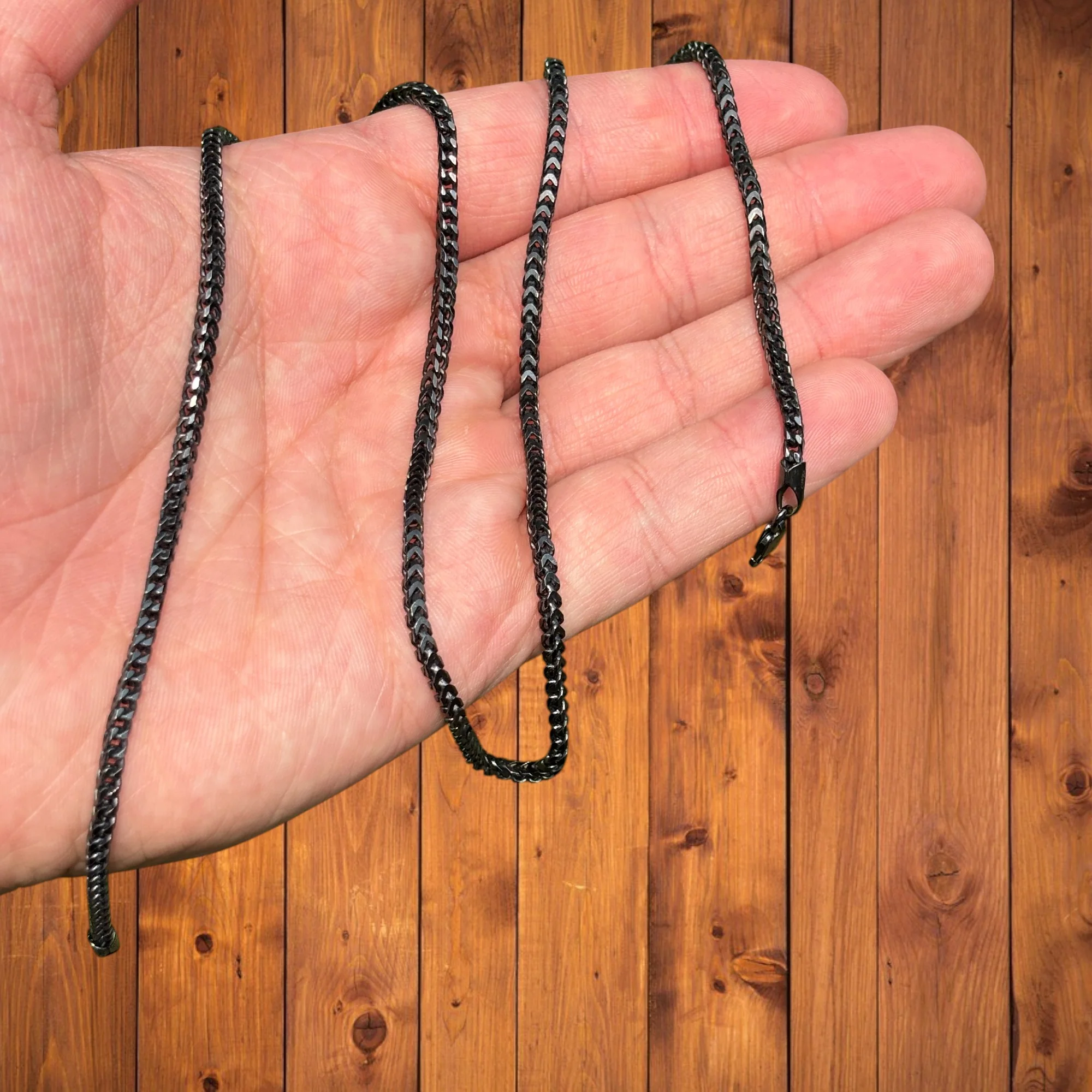 925 Sterling Silver 2.5mm Franco Chain Necklace - Image 8