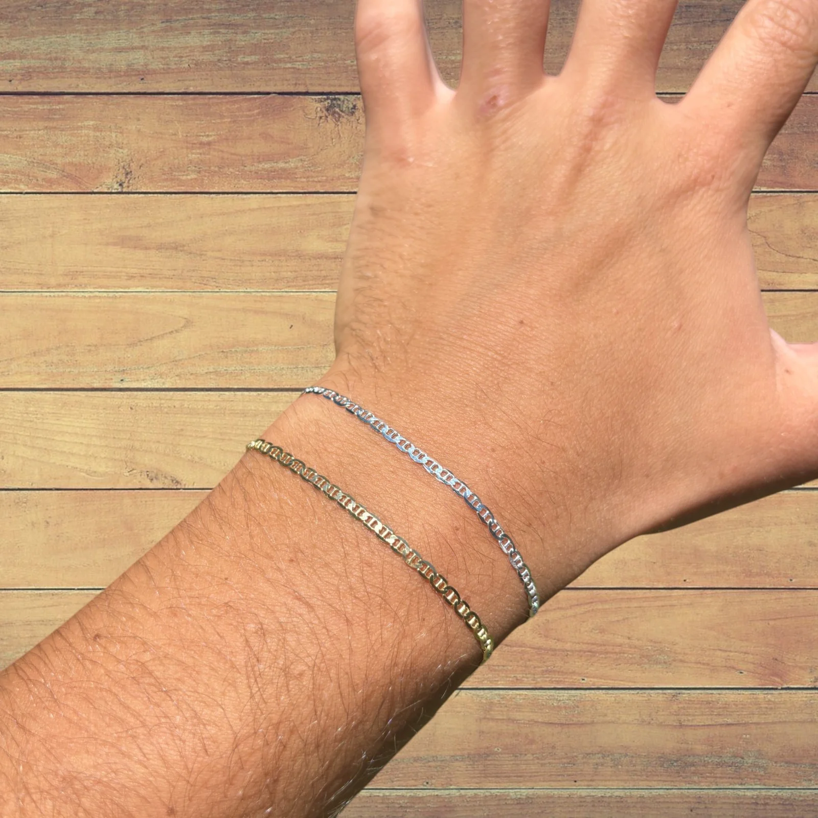925 Sterling Silver 2.5mm Mariner Bracelet - Image 17