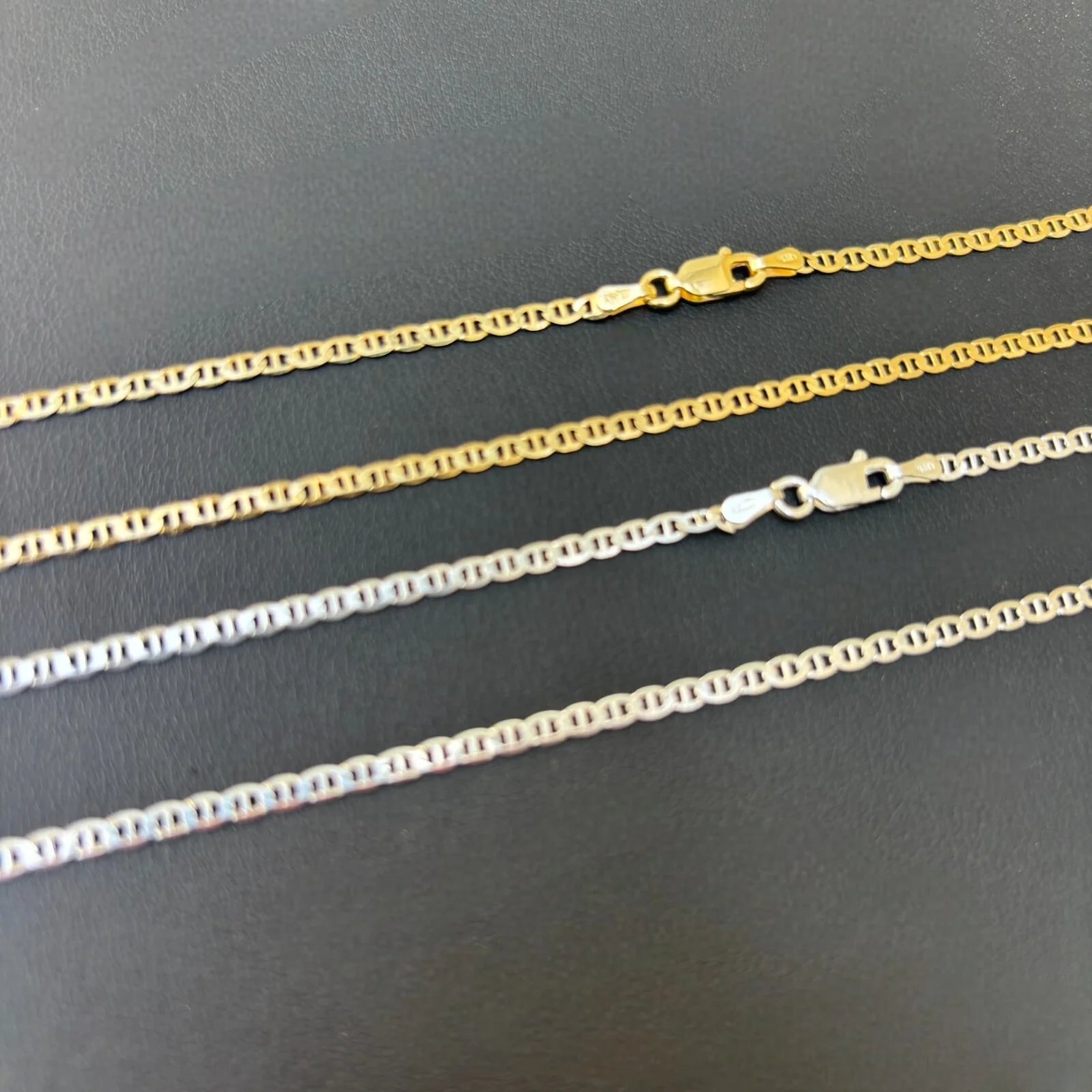 925 Sterling Silver 2.5mm Mariner Chain Necklace - Image 3