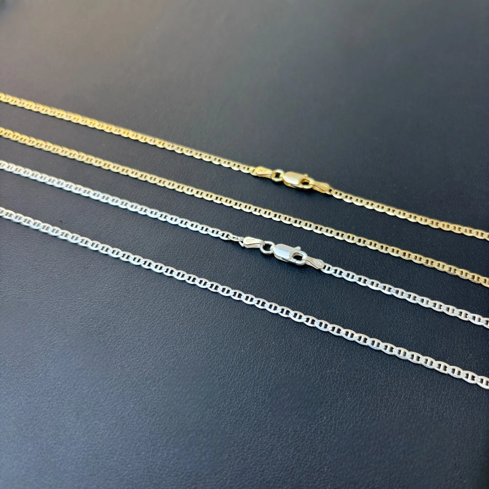 925 Sterling Silver 2.5mm Mariner Chain Necklace - Image 9