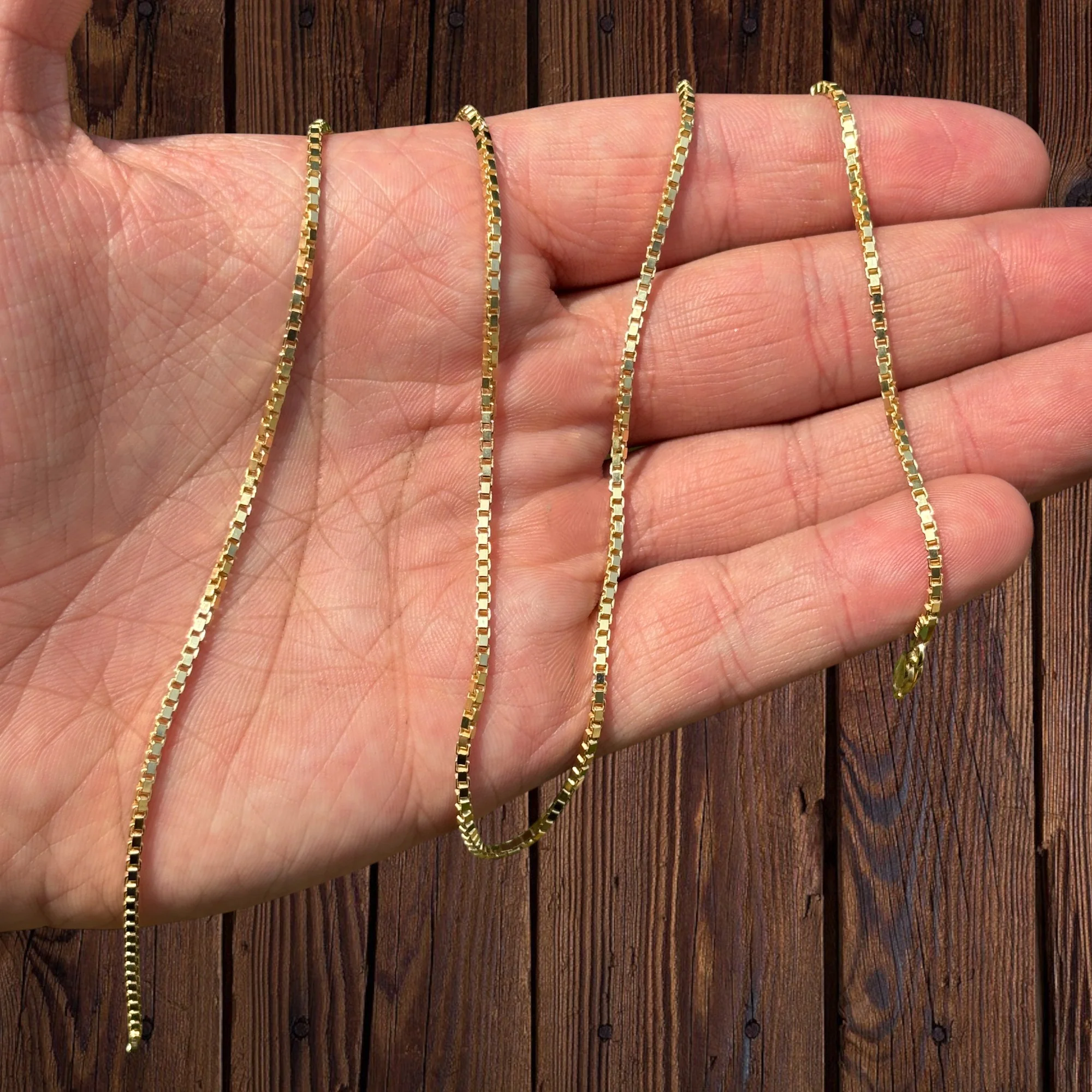 925 Sterling Silver 2mm Box Chain Necklace - Image 5