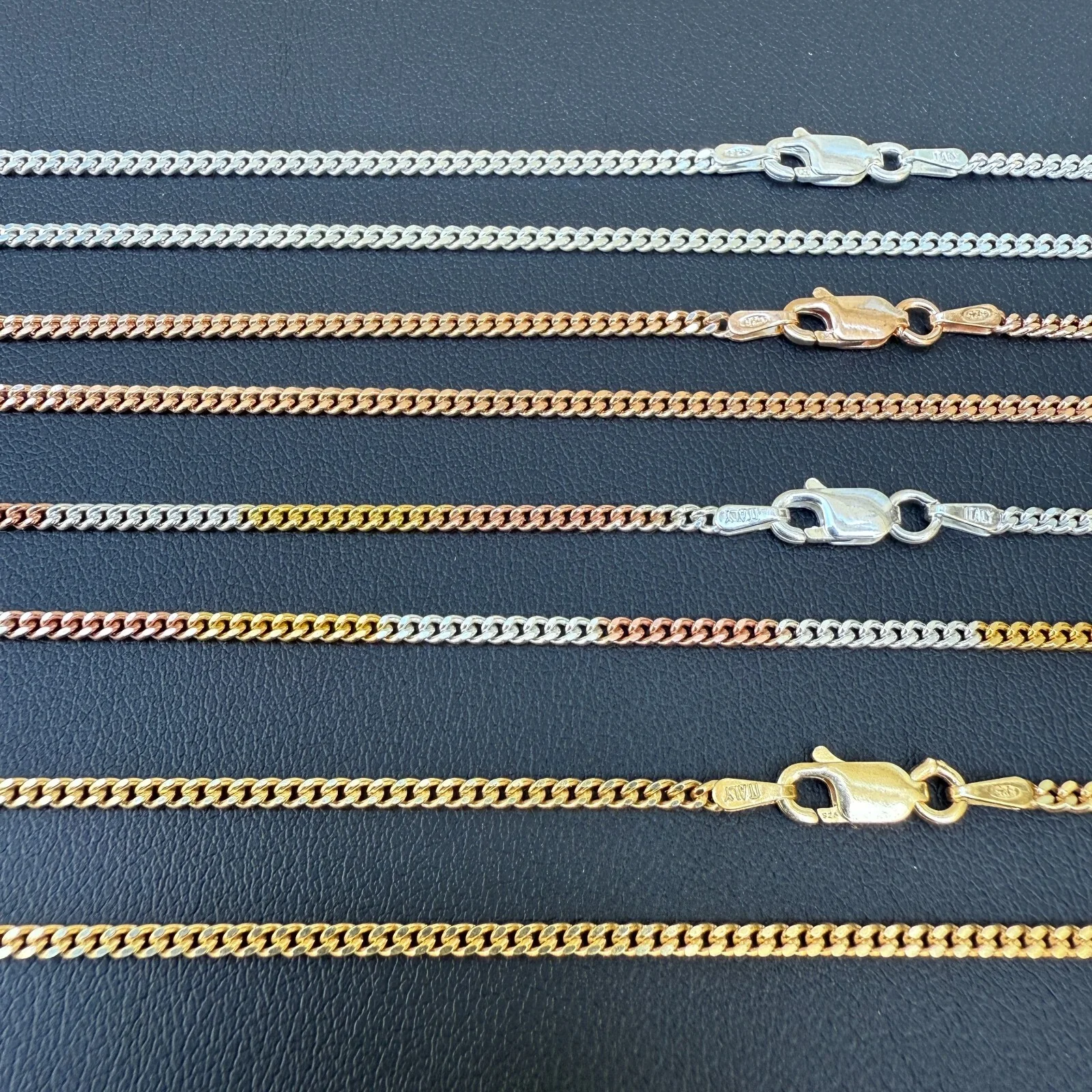 925 Sterling Silver 2mm Miami Cuban Chain Necklace - Image 11