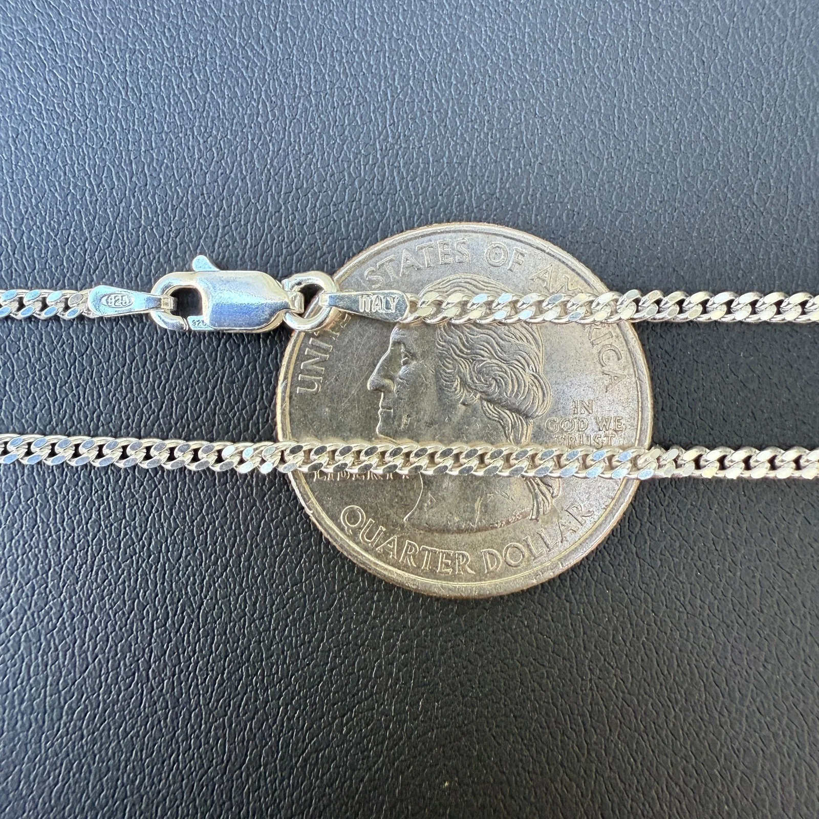 925 Sterling Silver 2mm Miami Cuban Chain Necklace - Image 12
