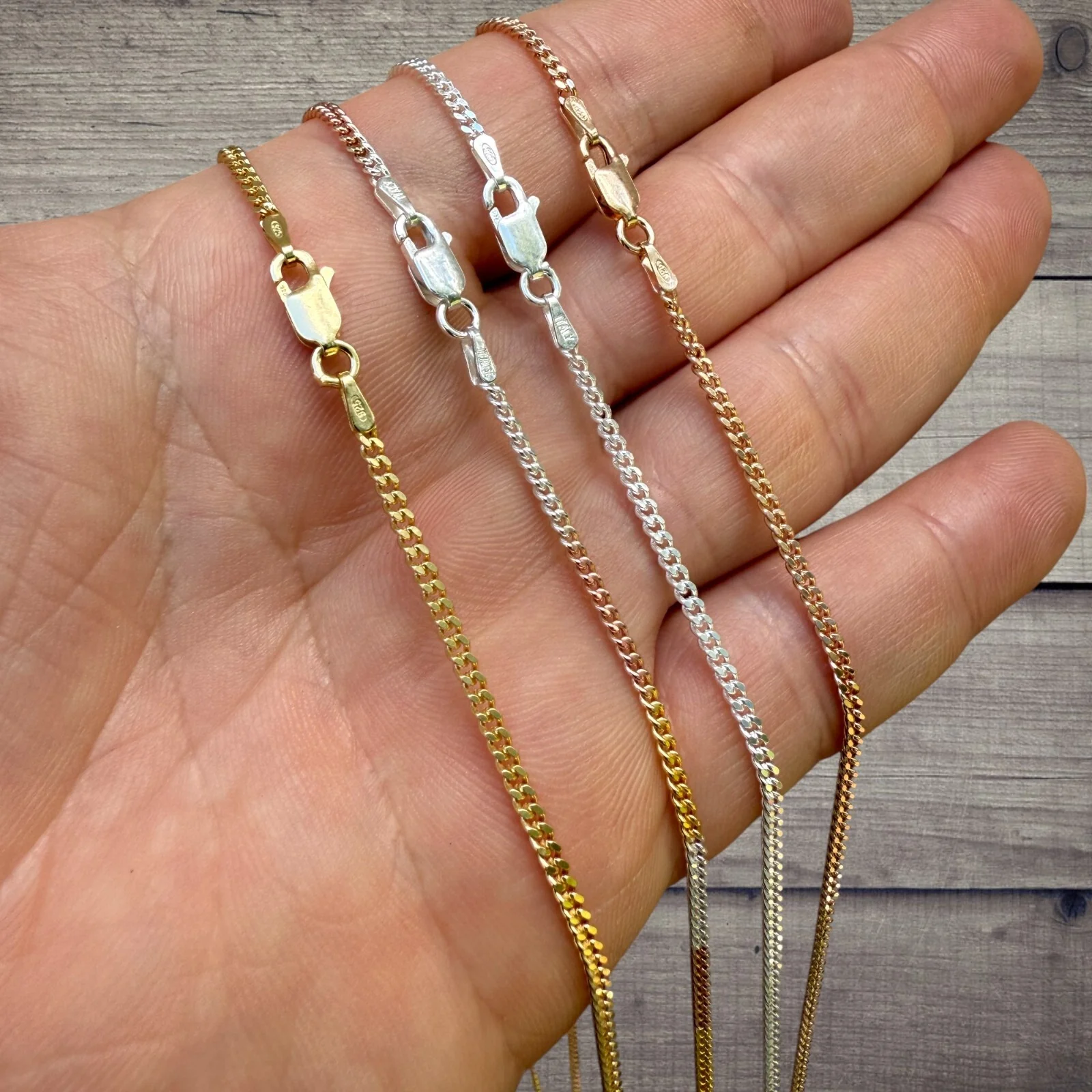 925 Sterling Silver 2mm Miami Cuban Chain Necklace - Image 8