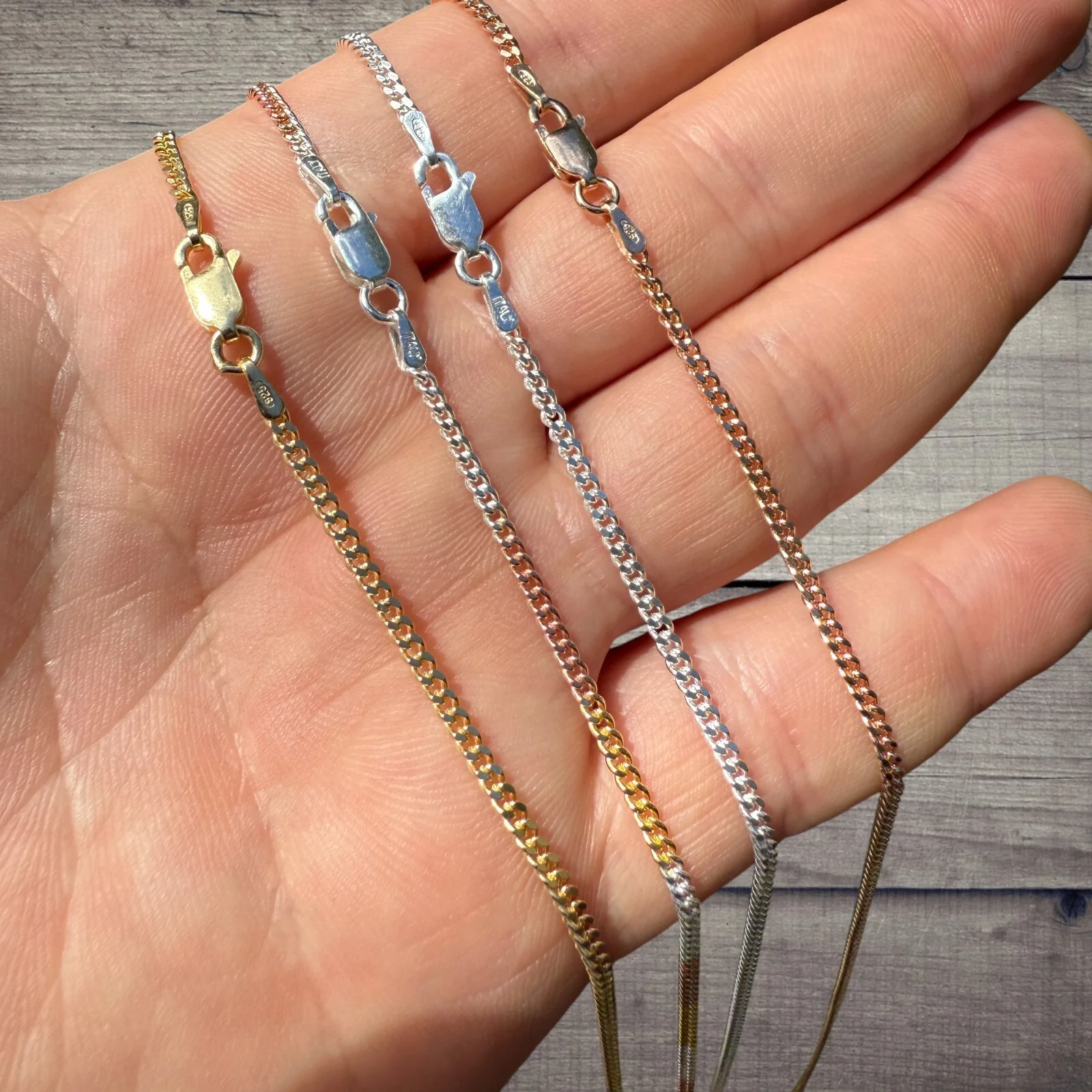 925 Sterling Silver 2mm Miami Cuban Chain Necklace - Image 9