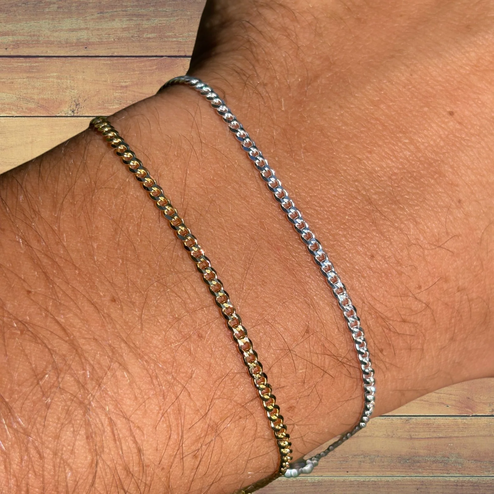 925 Sterling Silver 2mm Curb Bracelet - Image 3