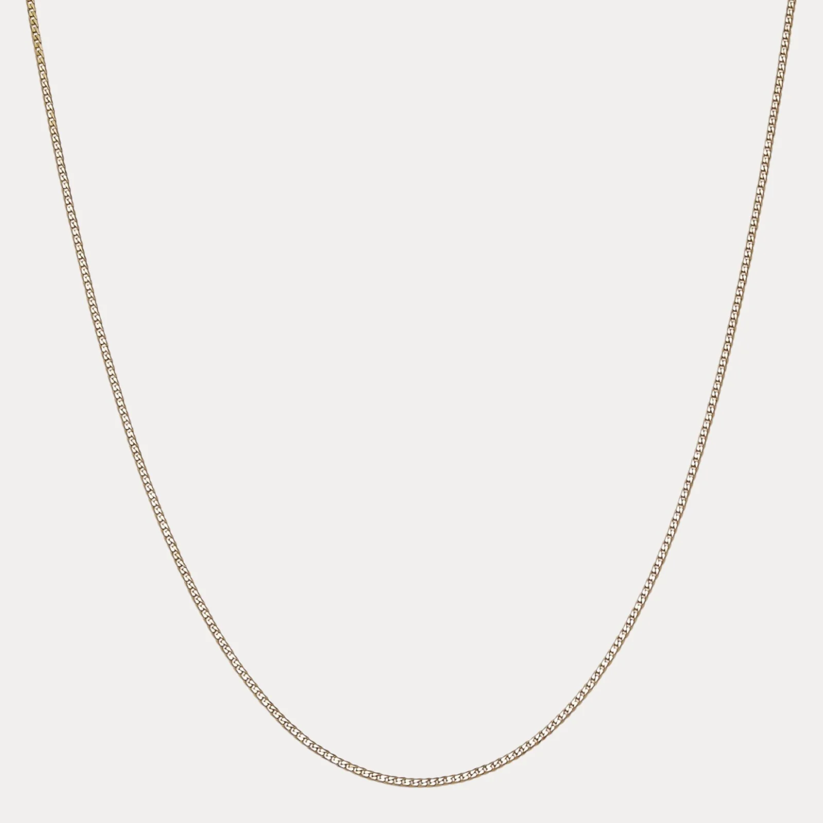 925 Sterling Silver 2mm Curb Chain Necklace - Image 2