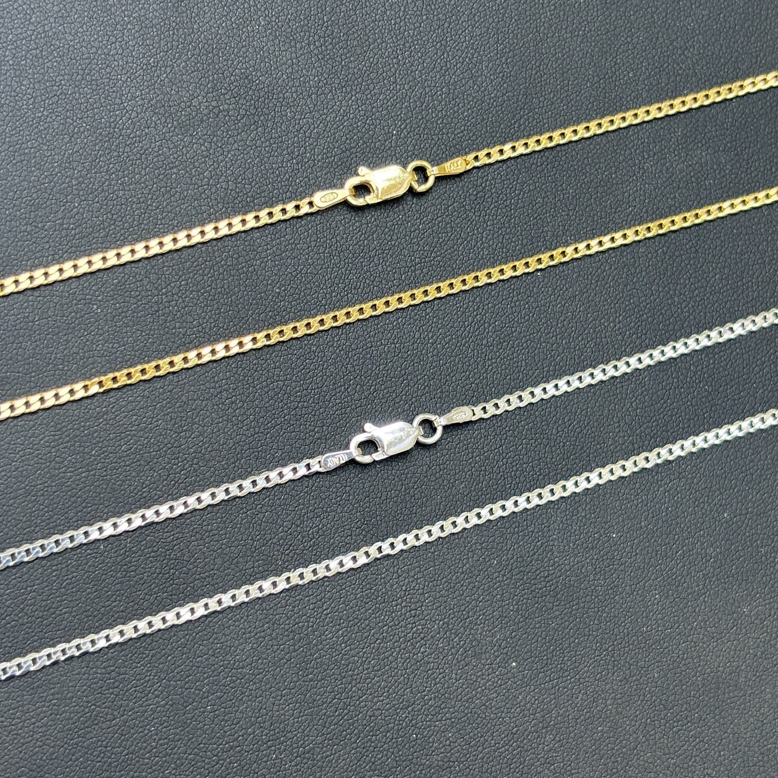 925 Sterling Silver 2mm Curb Chain Necklace - Image 3
