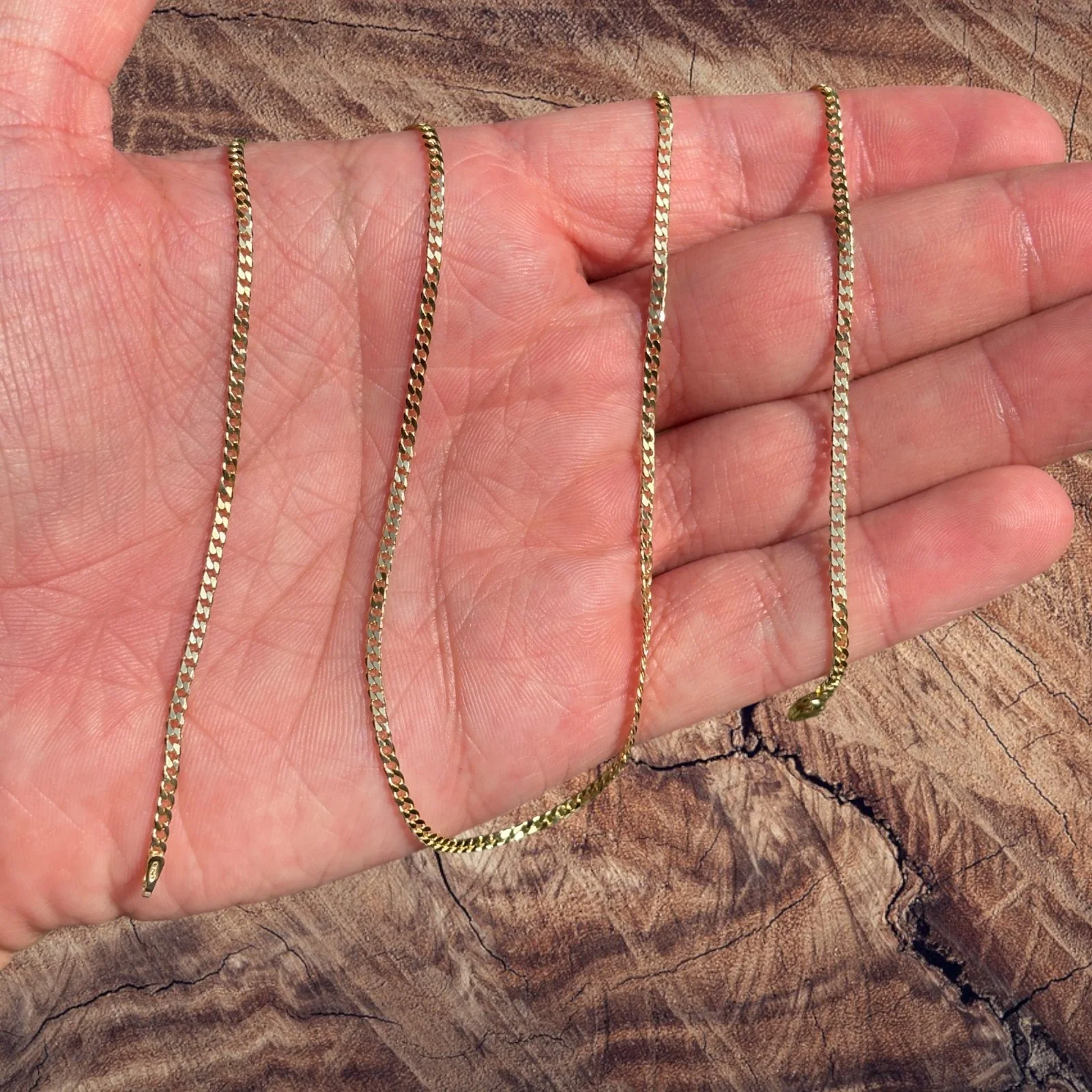 925 Sterling Silver 2mm Curb Chain Necklace - Image 6
