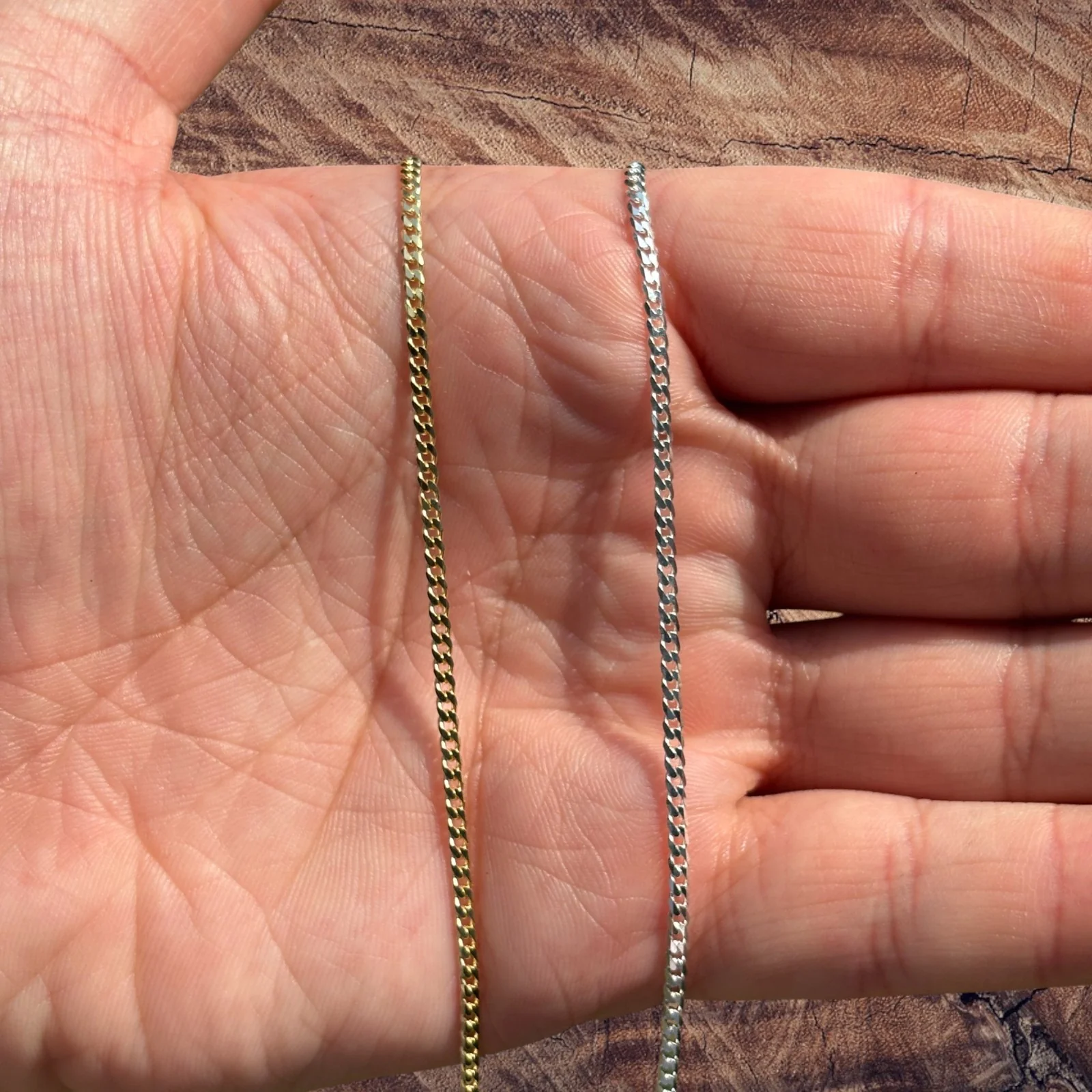 925 Sterling Silver 2mm Curb Chain Necklace - Image 9