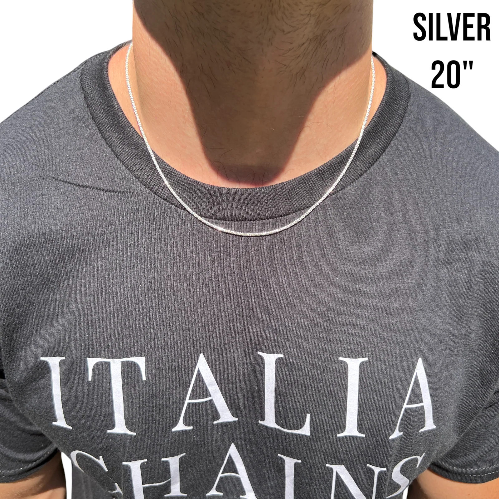925 Sterling Silver 2mm Popcorn Ice Link Chain Necklace - Image 12