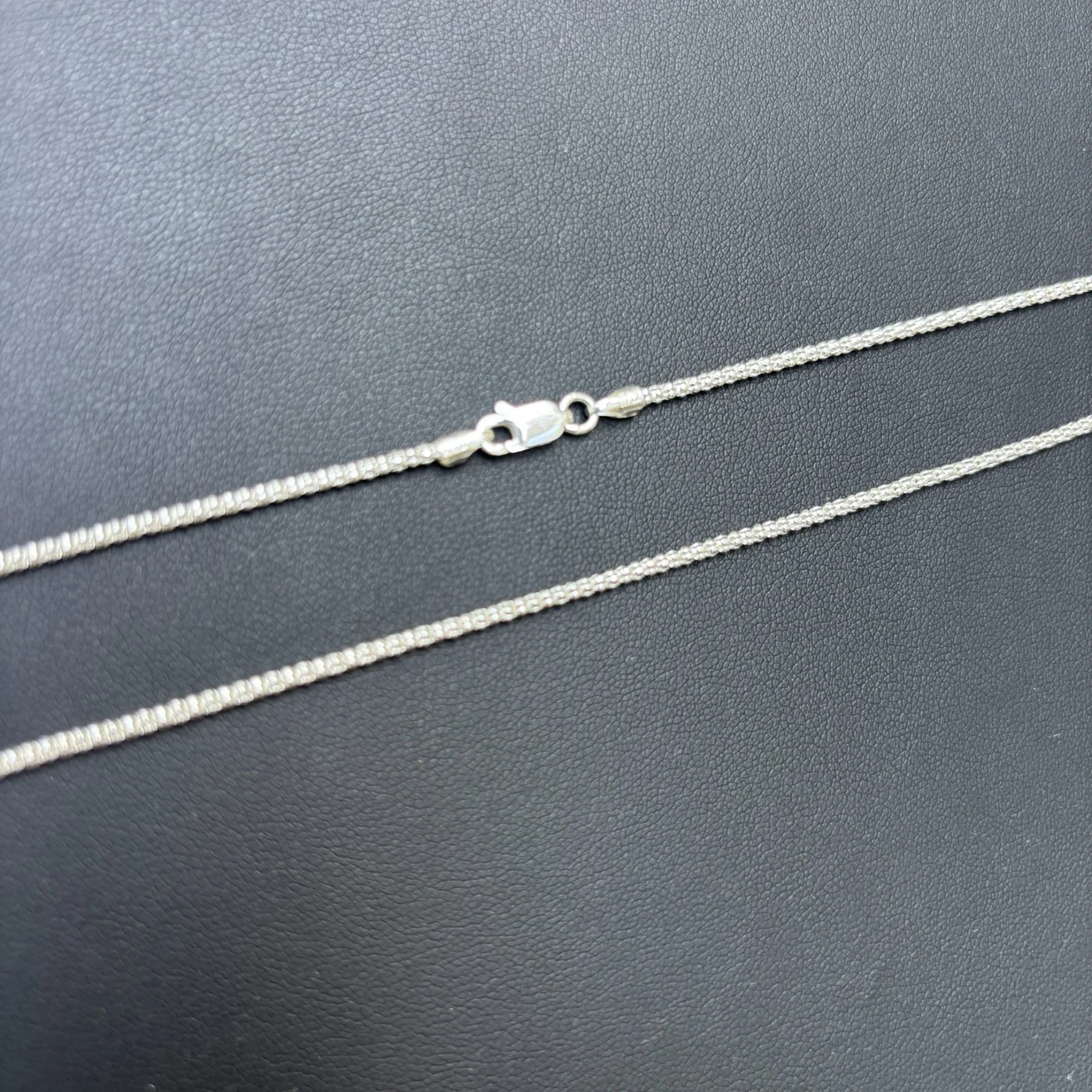 925 Sterling Silver 2mm Popcorn Ice Link Chain Necklace - Image 9