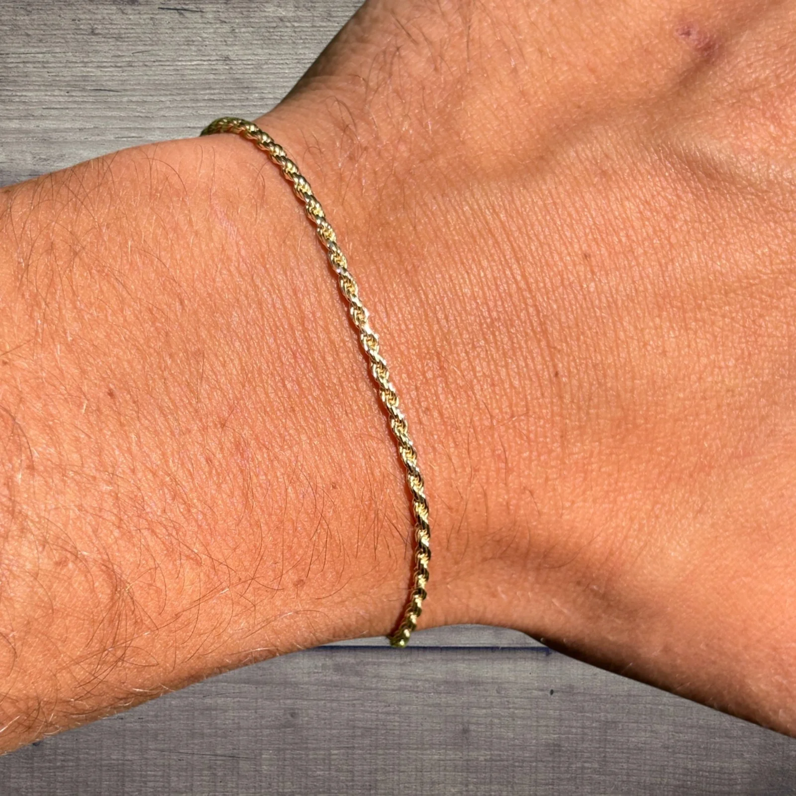 925 Sterling Silver 2mm Diamond Cut Rope Bracelet - Image 14