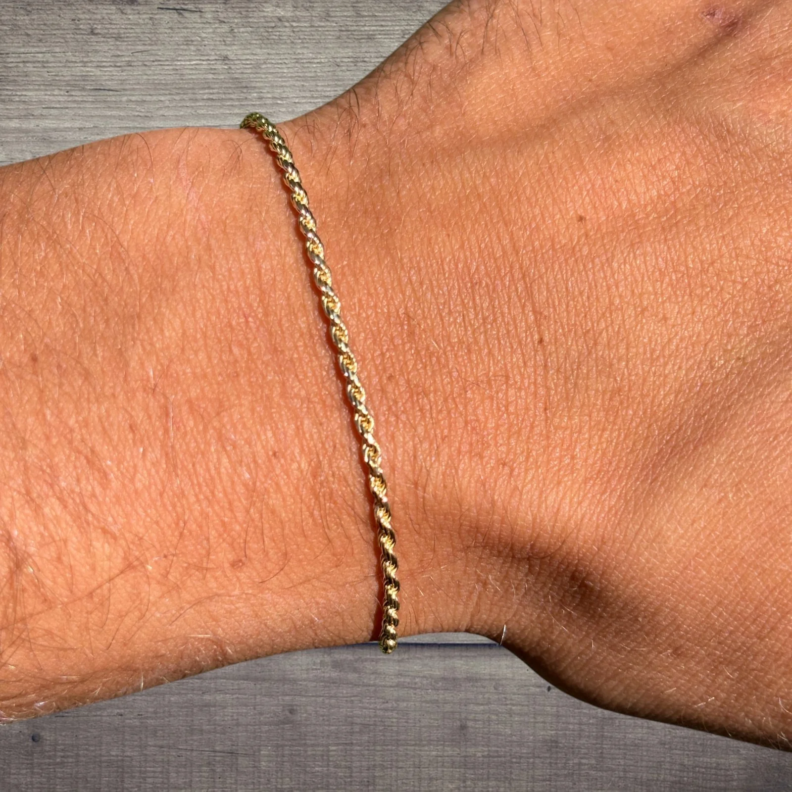 925 Sterling Silver 2mm Diamond Cut Rope Bracelet - Image 15