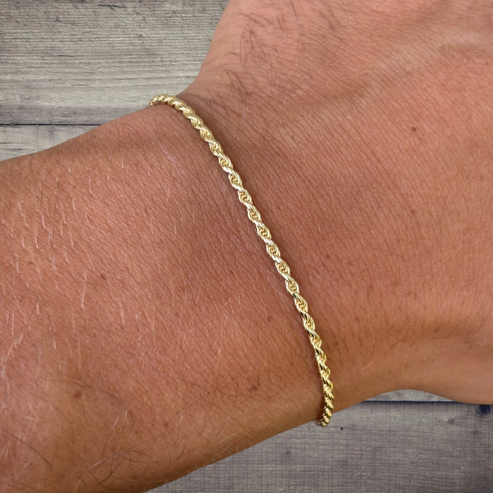 925 Sterling Silver 2mm Diamond Cut Rope Bracelet - Image 17