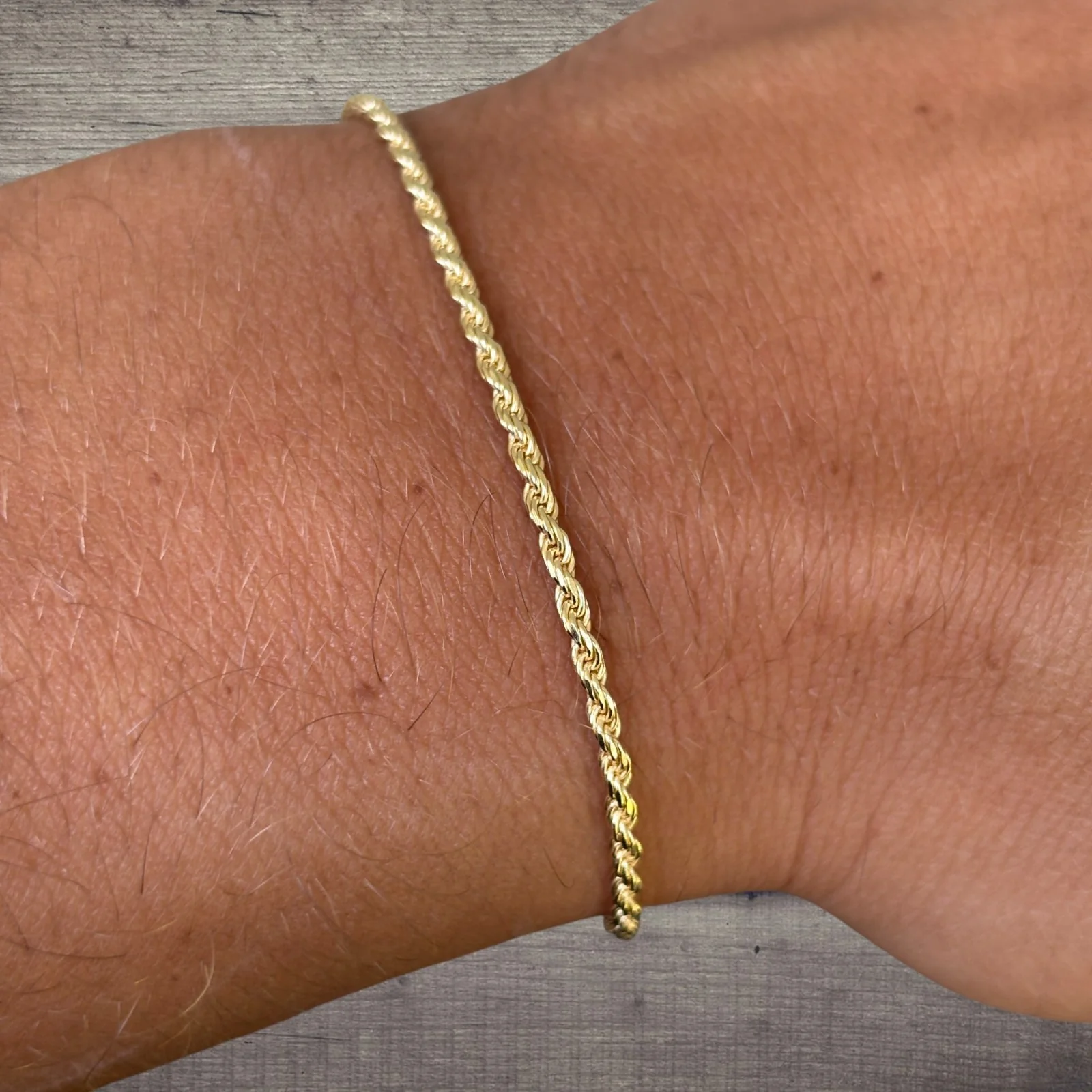 925 Sterling Silver 2mm Diamond Cut Rope Bracelet - Image 18