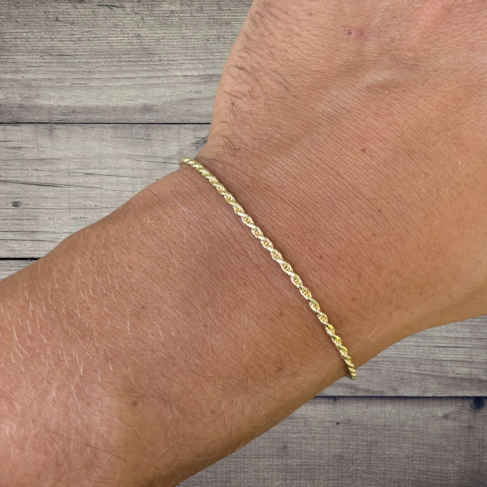 925 Sterling Silver 2mm Diamond Cut Rope Bracelet - Image 19