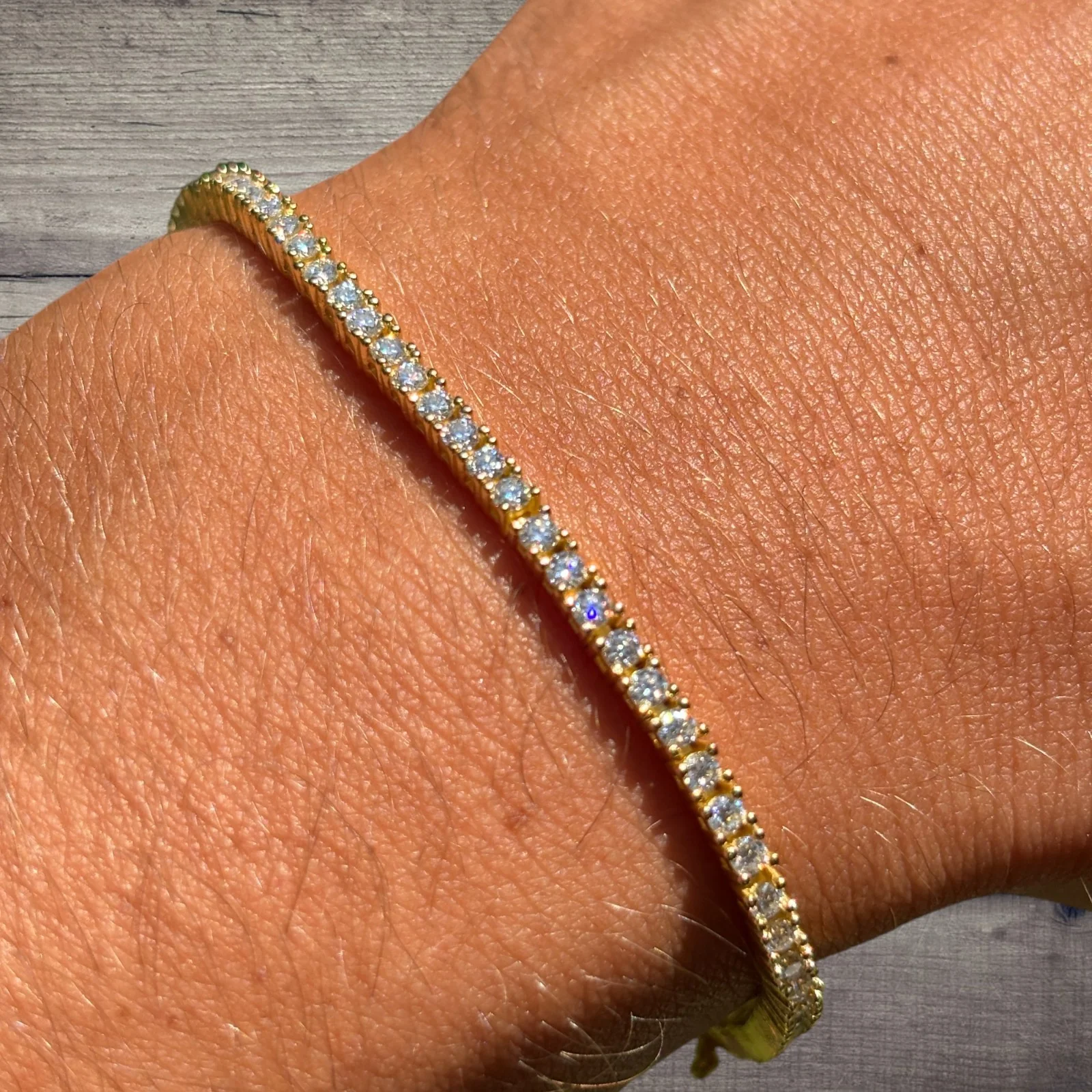 925 Sterling Silver 2mm Tennis Bracelet - CZ Or Moissanite - Image 14