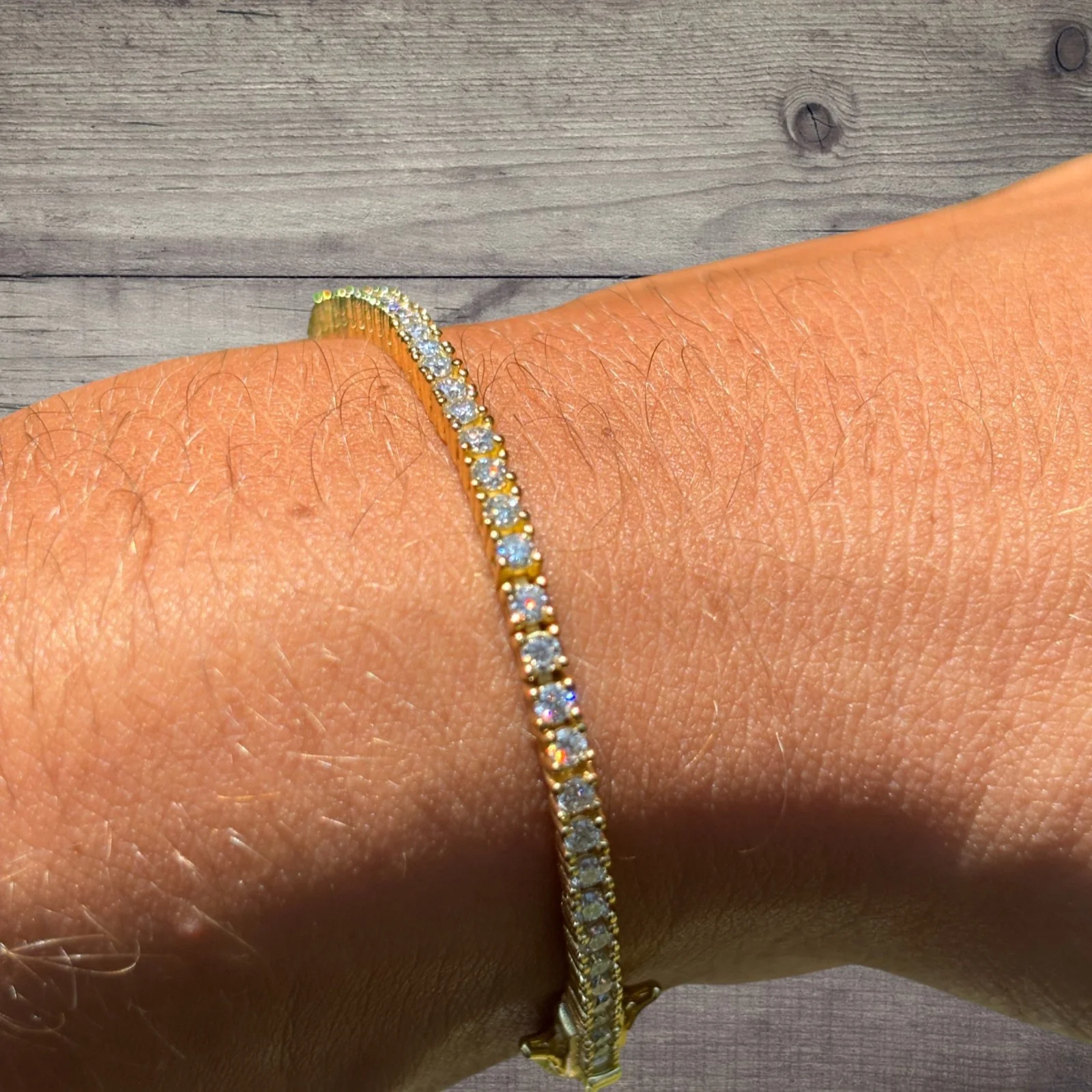 925 Sterling Silver 2mm Tennis Bracelet - CZ Or Moissanite - Image 16