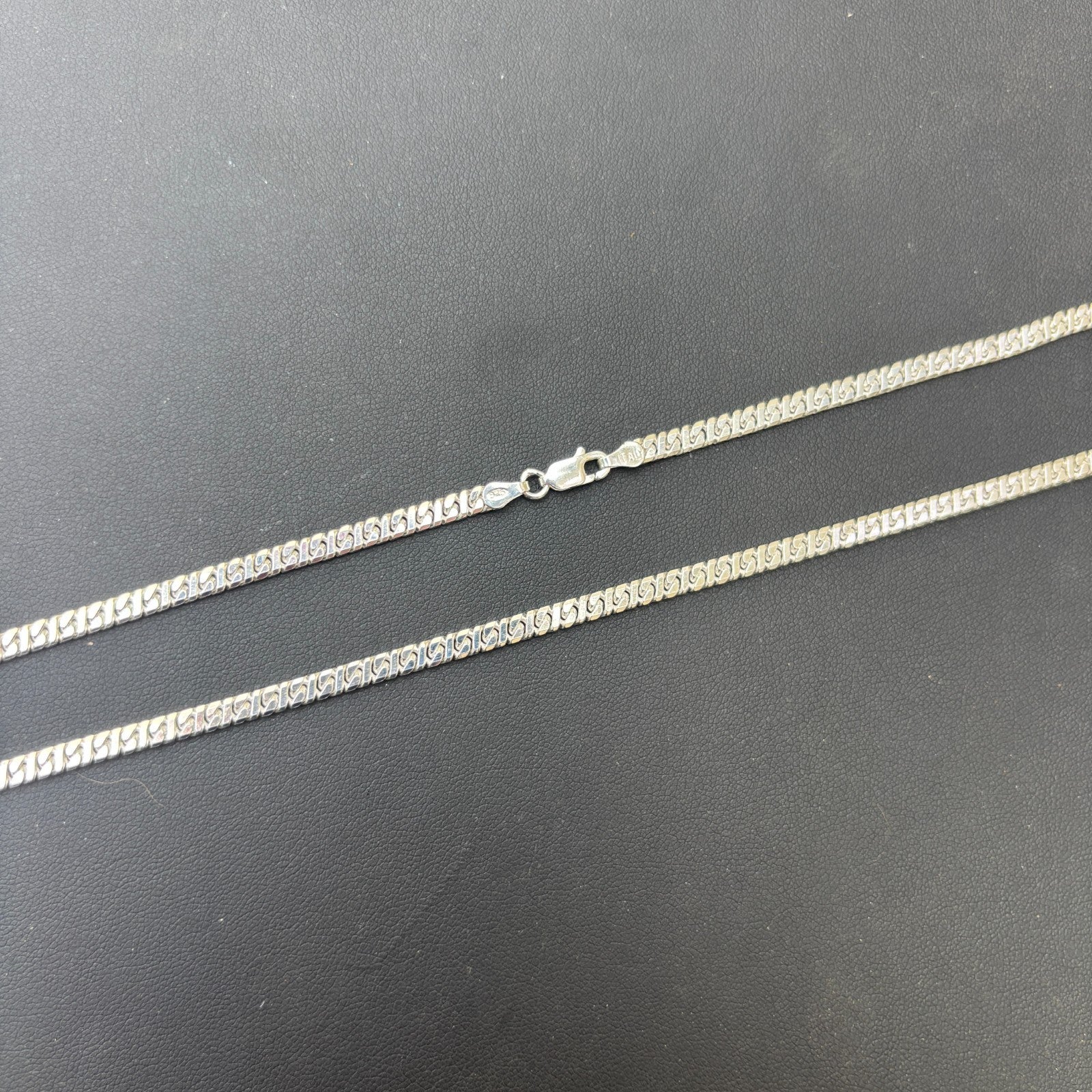 925 Sterling Silver 3.5mm Dollar Chain Necklace - Image 7
