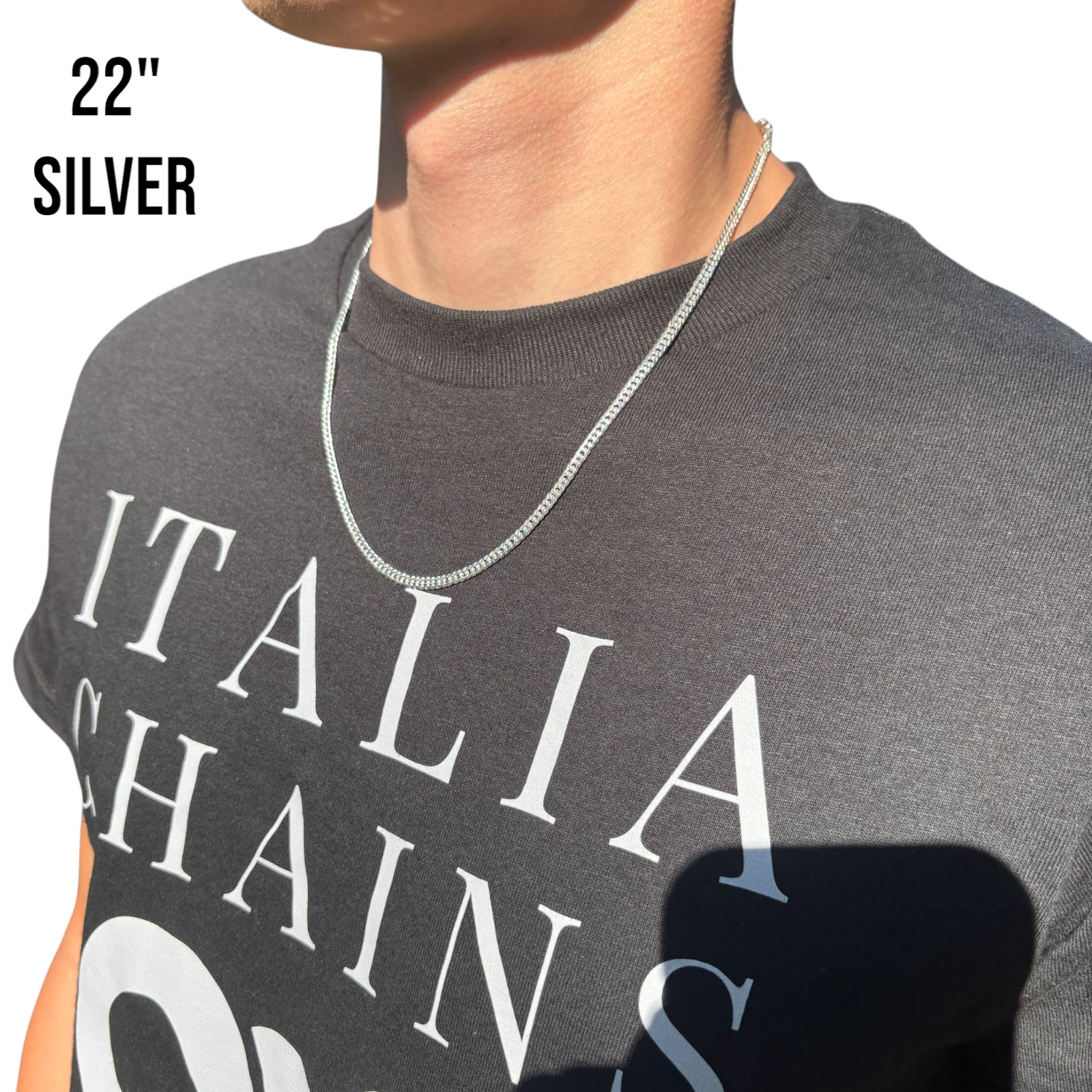 925 Sterling Silver 3.5mm Double Curb Chain Necklace - Image 11