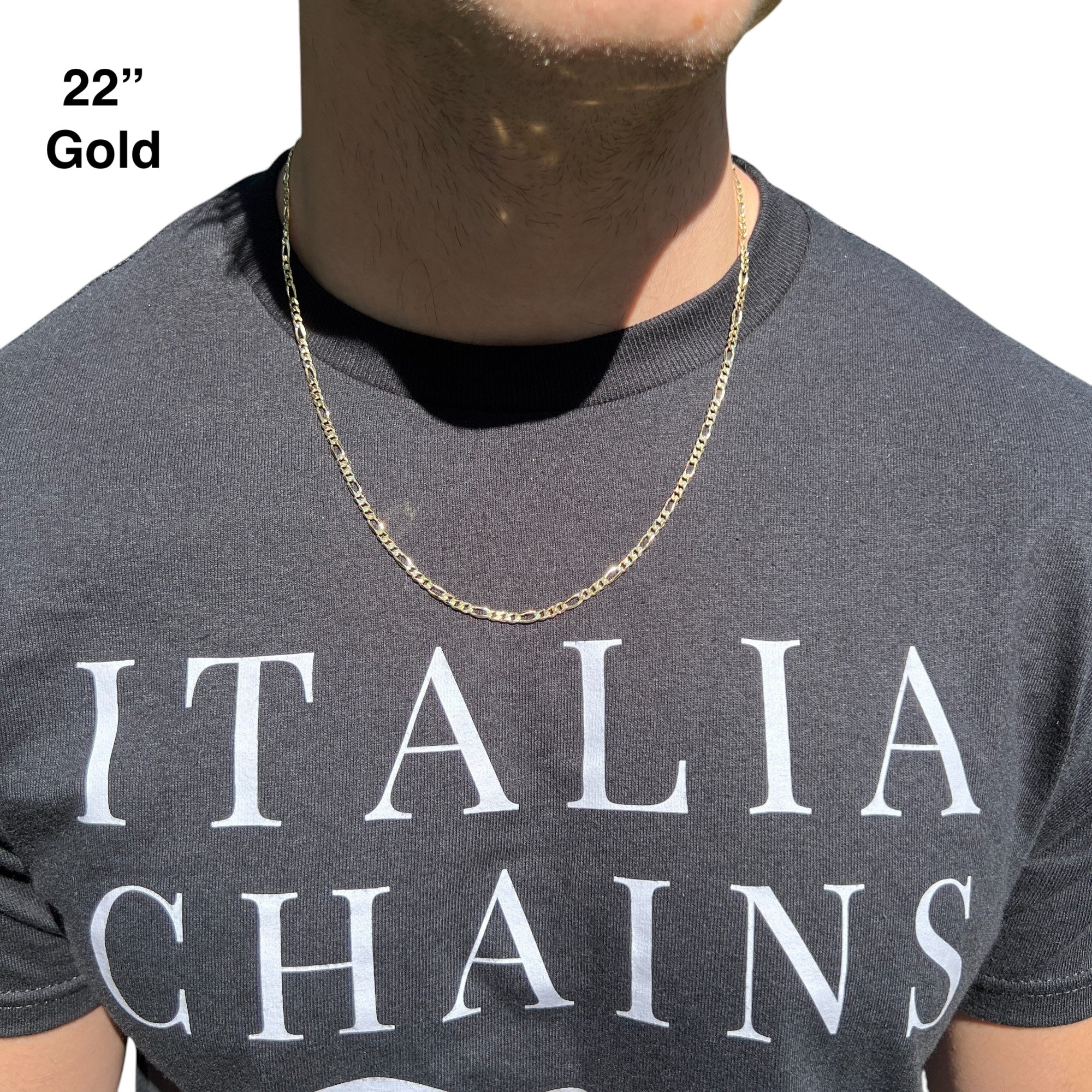 925 Sterling Silver 3.5mm Figaro Chain Necklace - Image 13