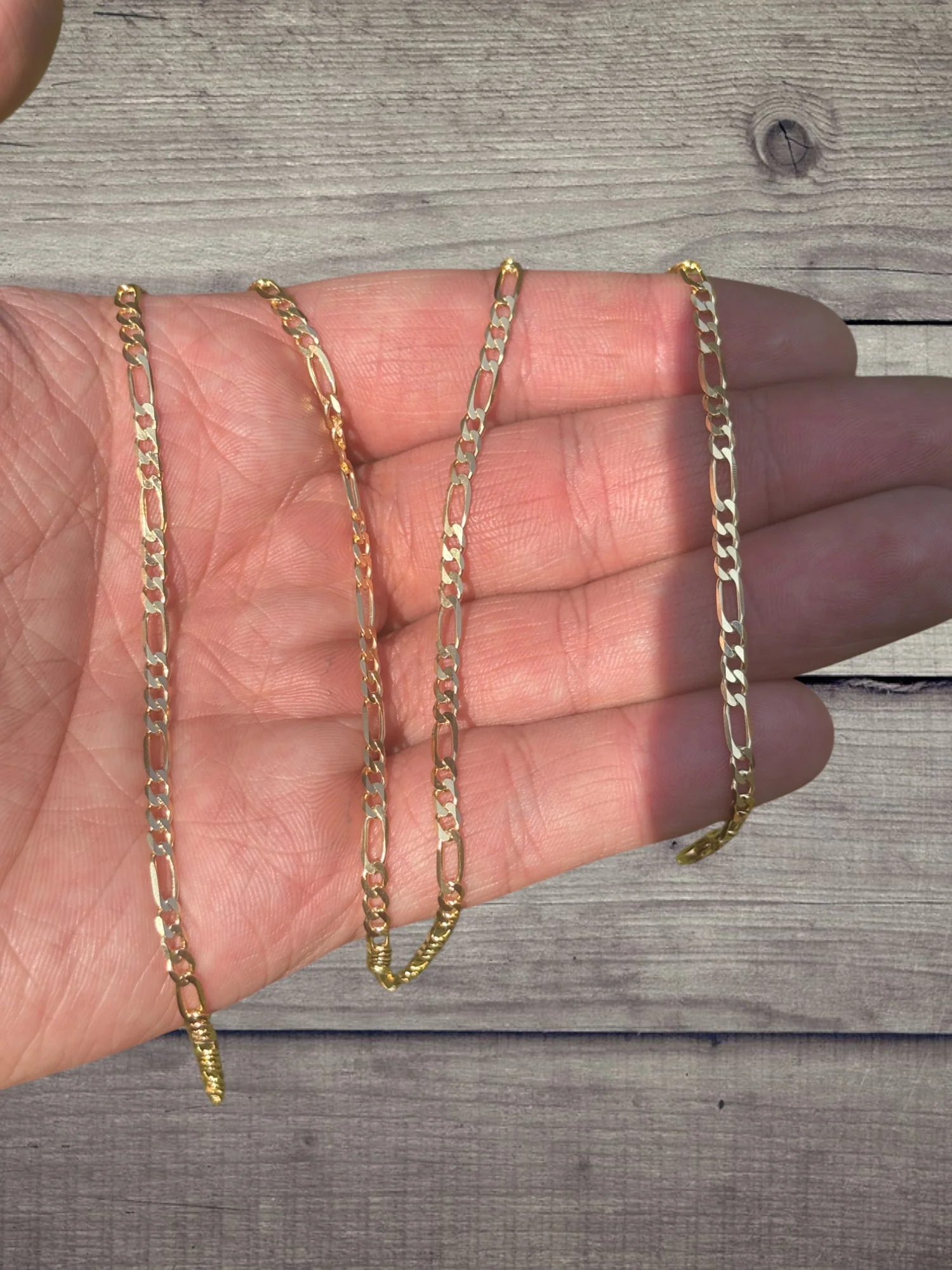 925 Sterling Silver 3.5mm Figaro Chain Necklace - Image 6