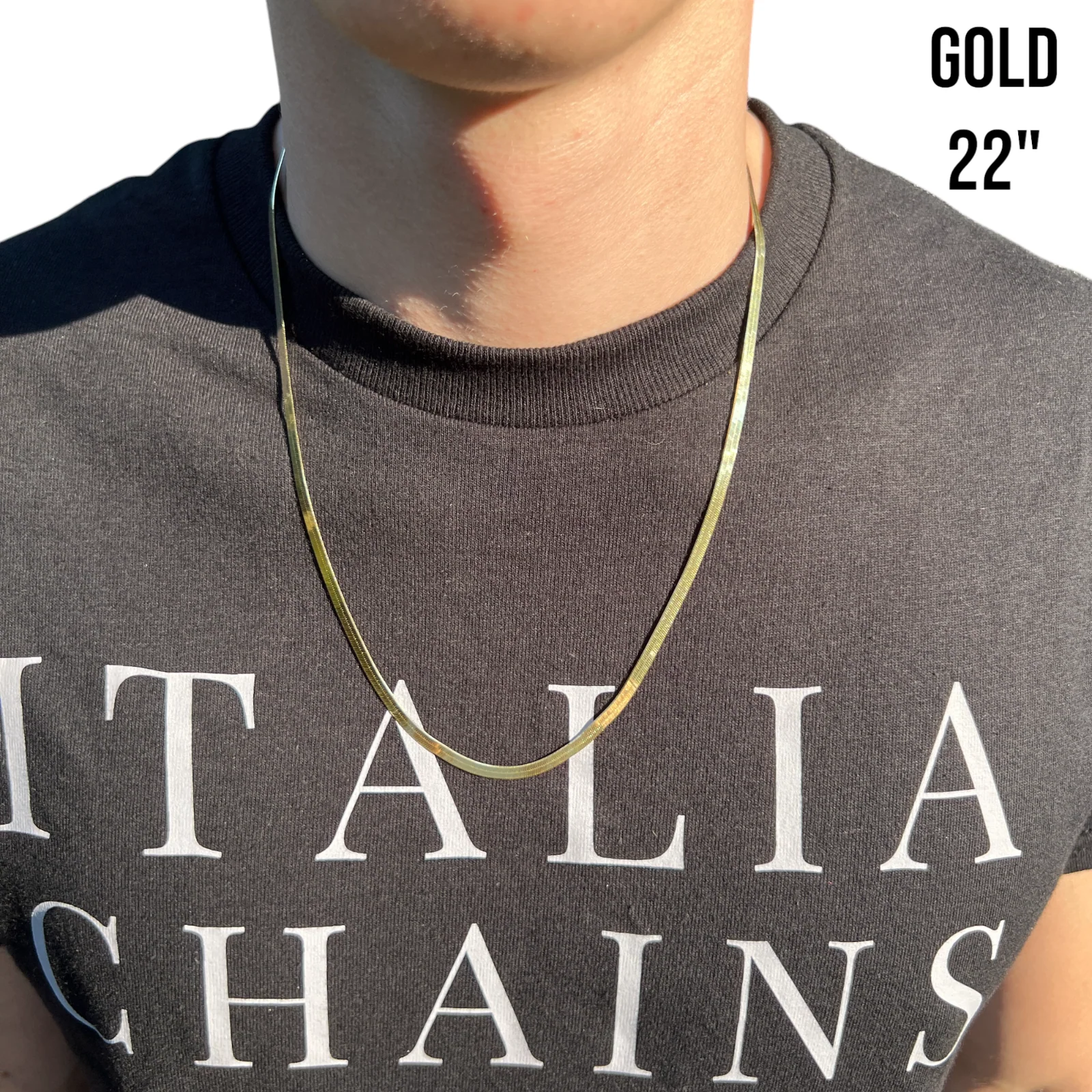 925 Sterling Silver 3.5mm Herringbone Chain Necklace - Image 12