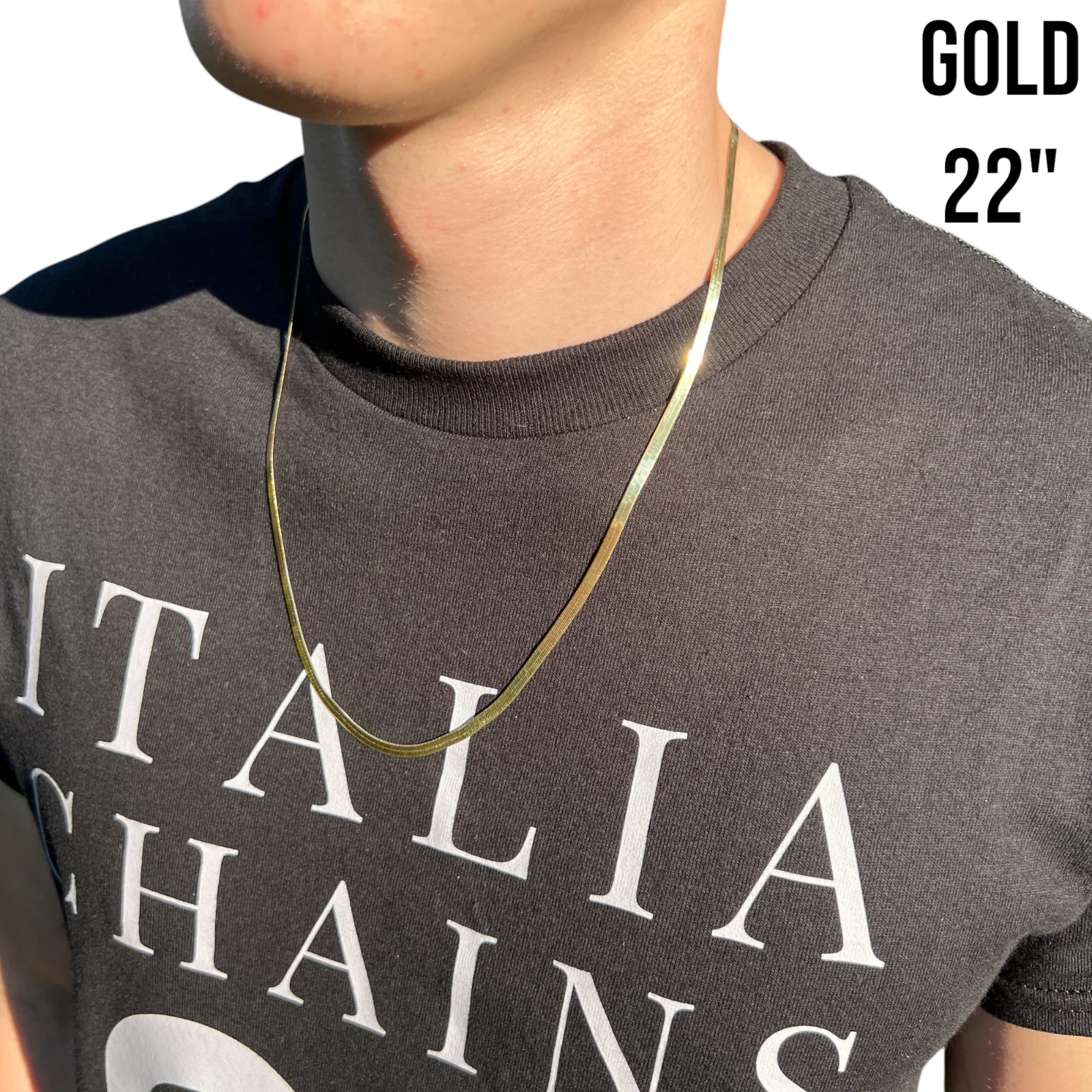 925 Sterling Silver 3.5mm Herringbone Chain Necklace - Image 13