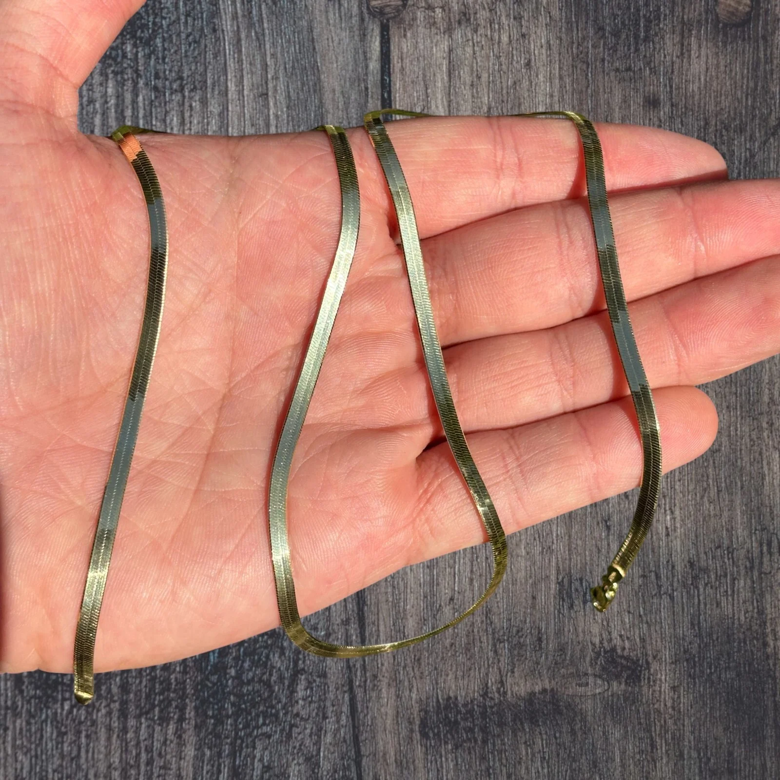 925 Sterling Silver 3.5mm Herringbone Chain Necklace - Image 7
