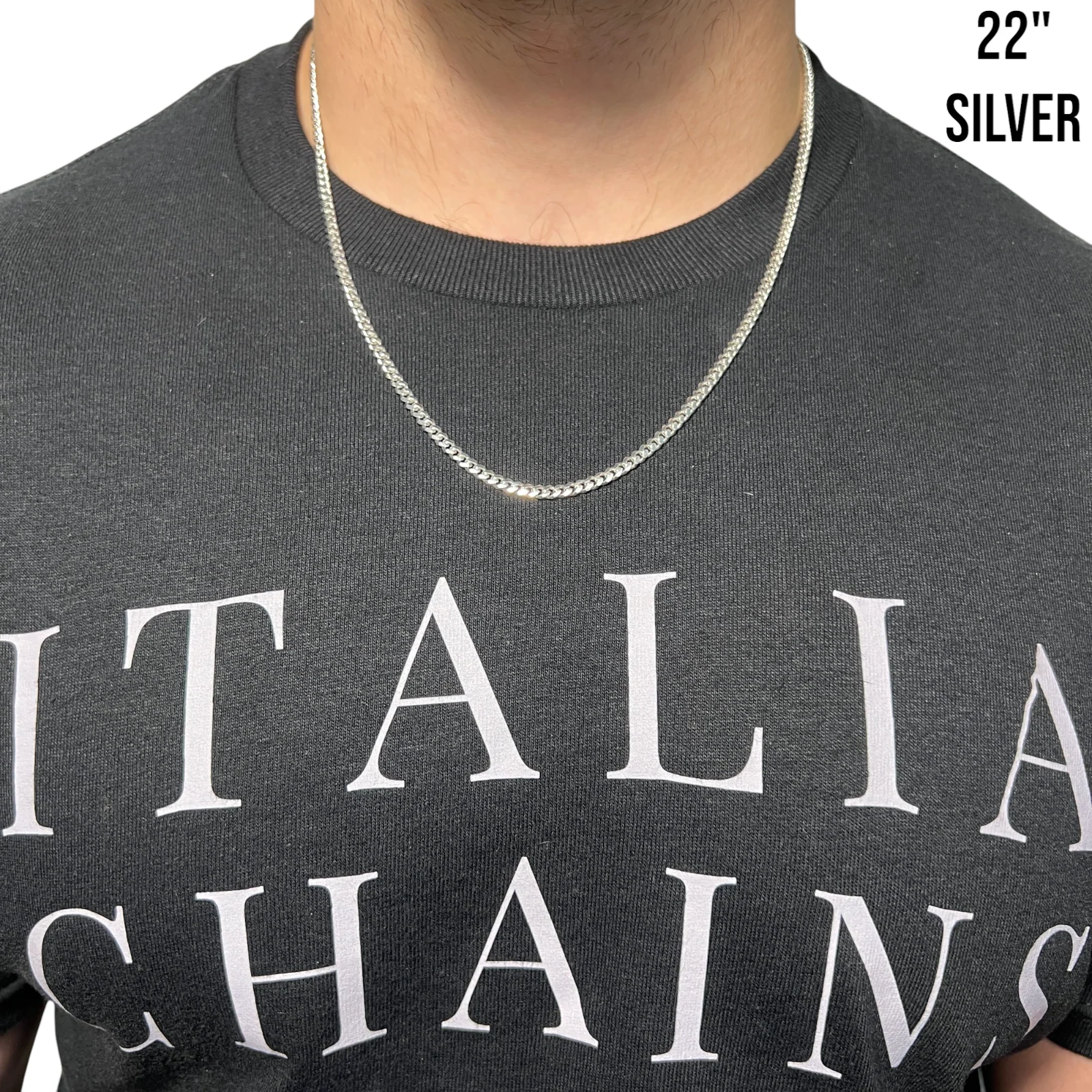 925 Sterling Silver 3.5mm Miami Cuban Chain Necklace - Image 11